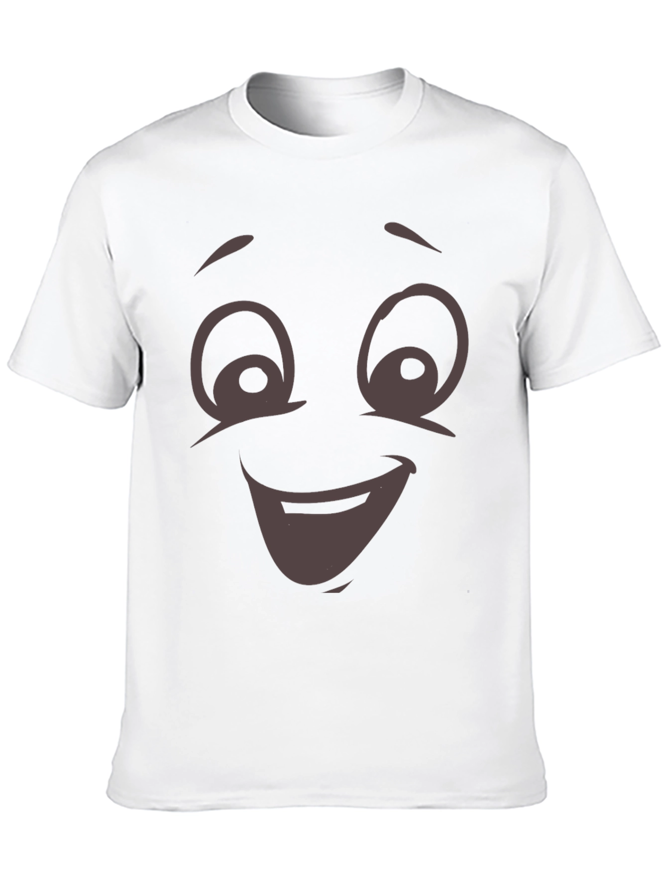 Funny Cartoon Face T-Shirt - Expressive Graphic Tee