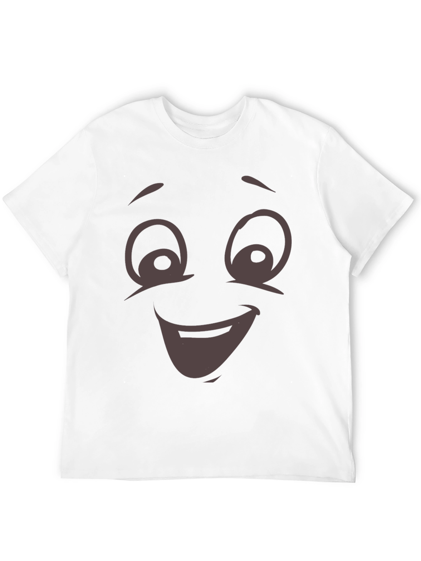 Funny Cartoon Face T-Shirt - Expressive Graphic Tee