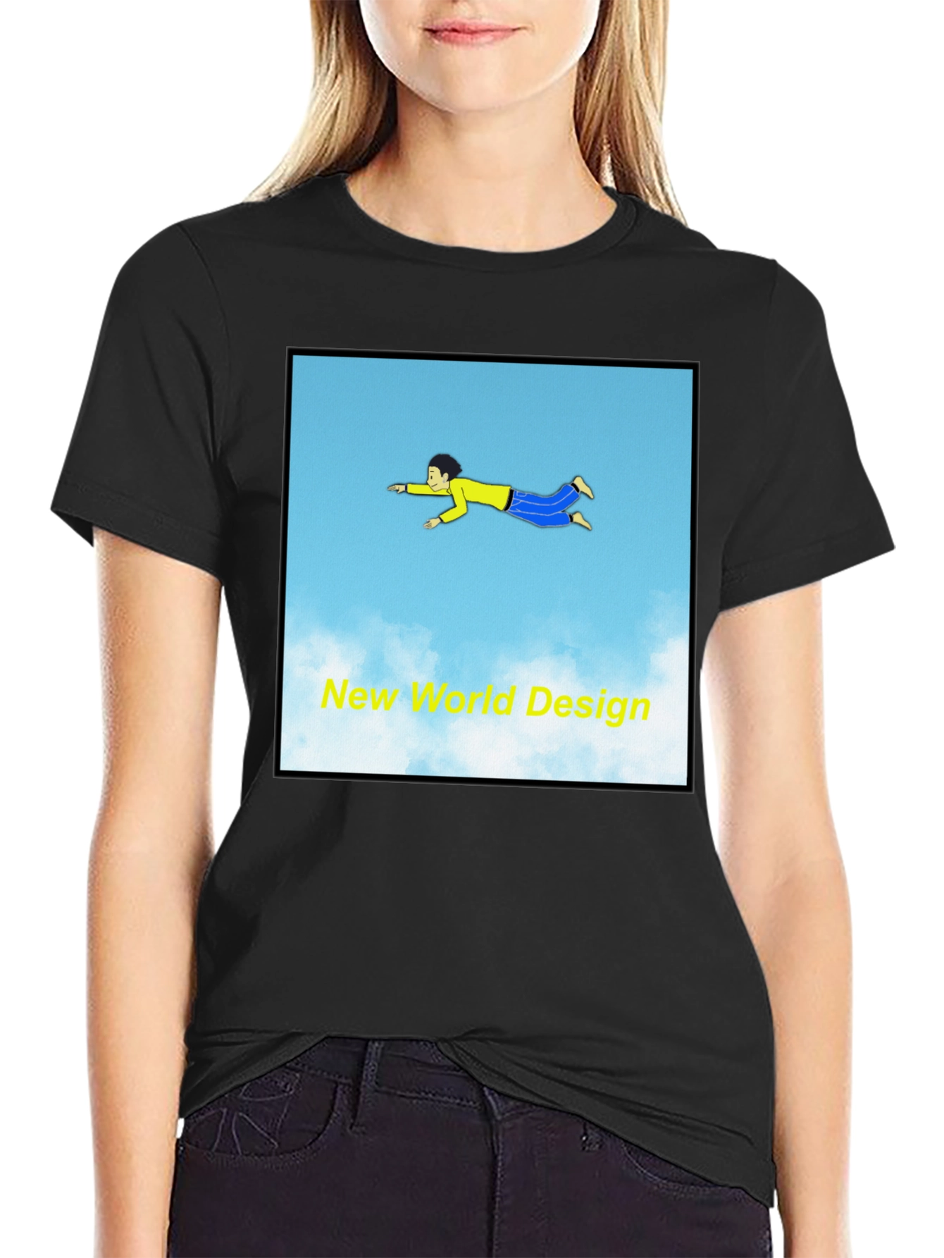 New World Design Graphic T-Shirt