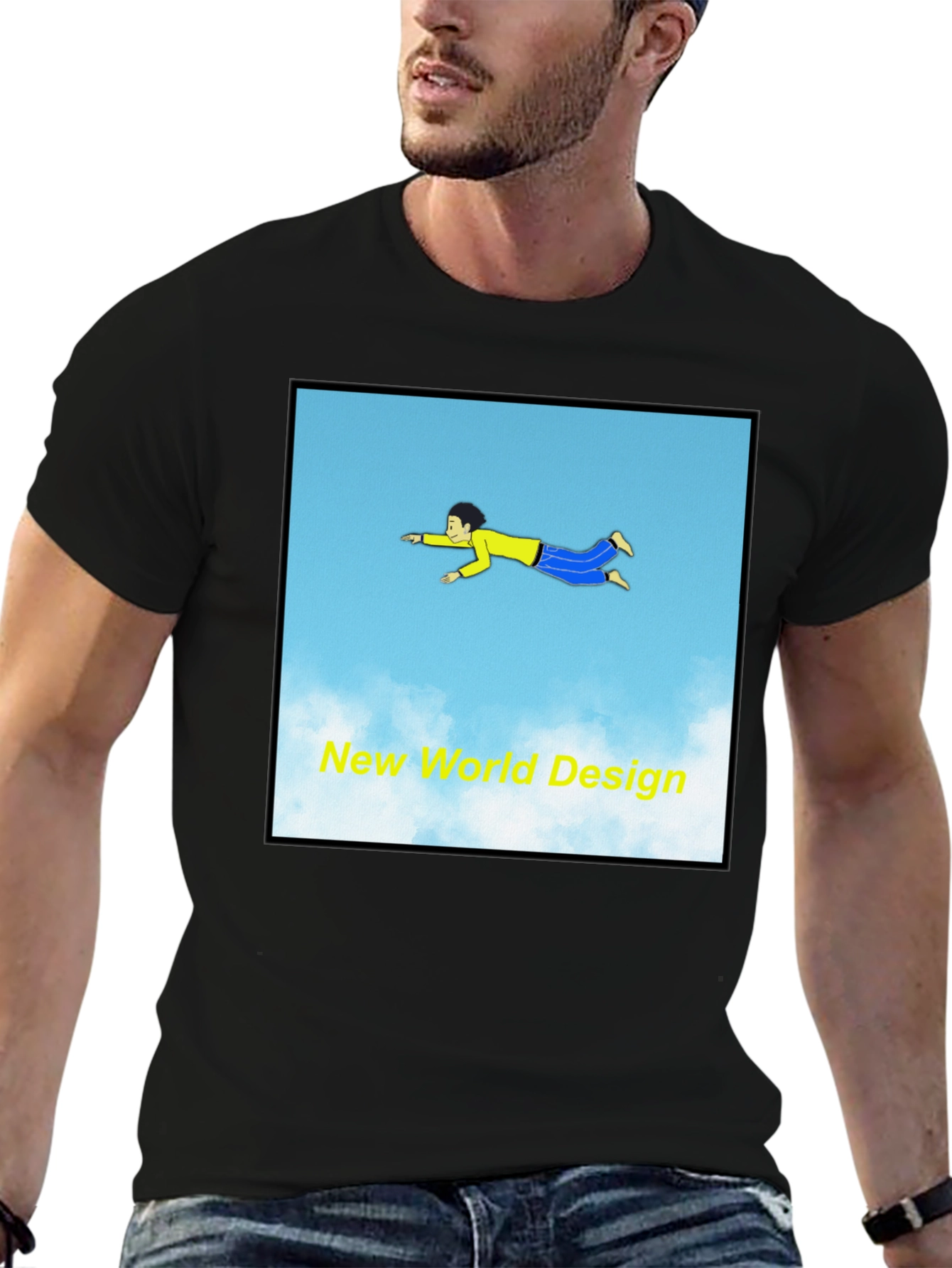 New World Design Graphic T-Shirt