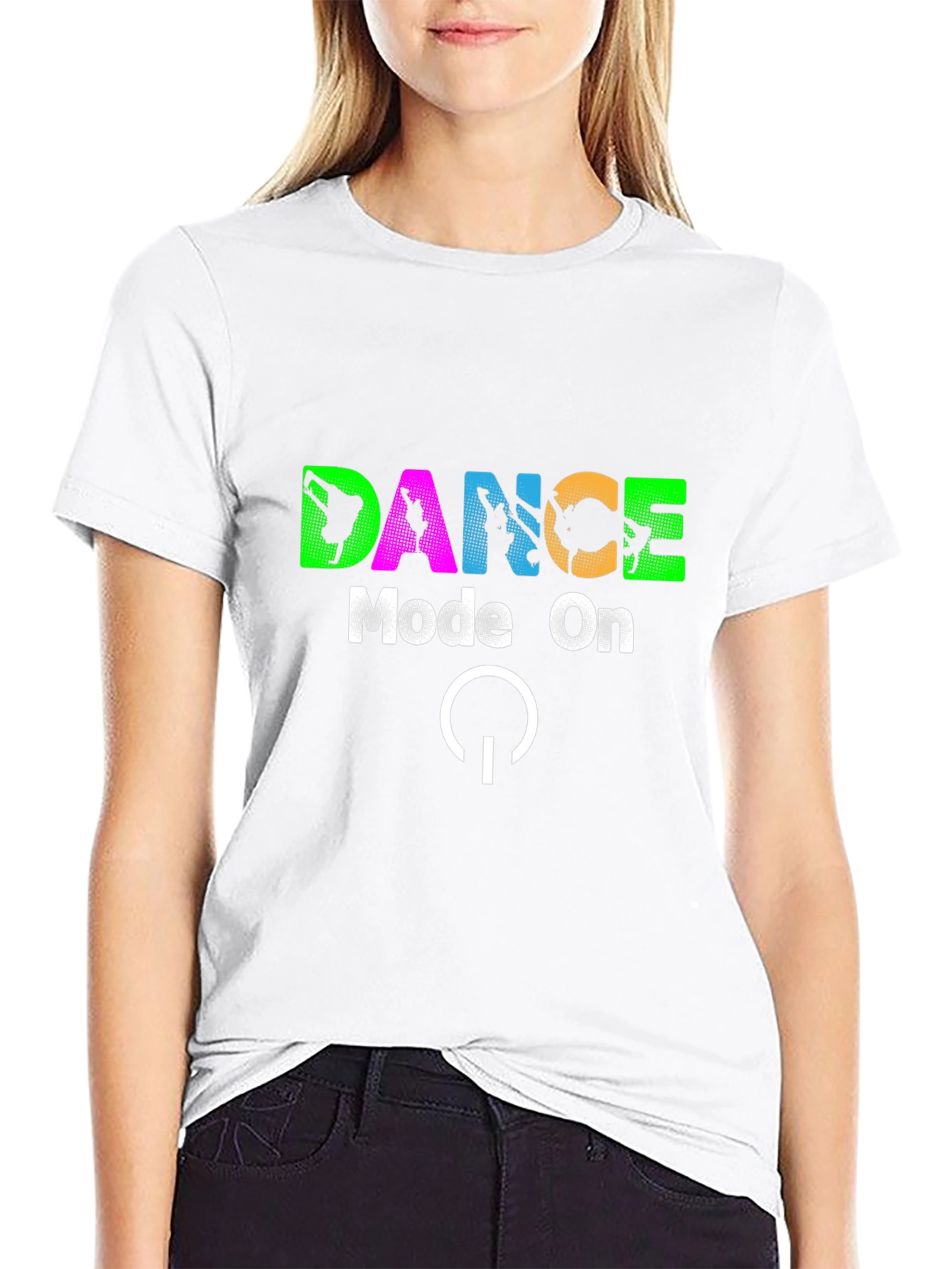 Dance Mode On T-Shirt - Black