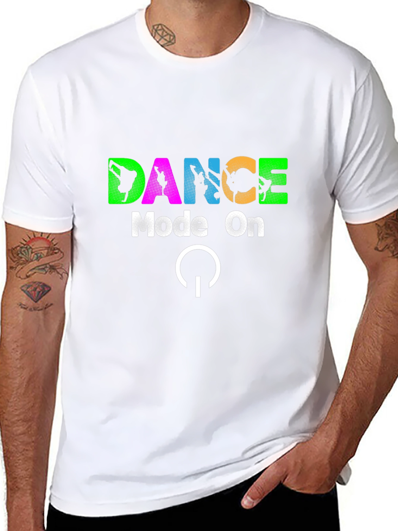 Dance Mode On T-Shirt - Black