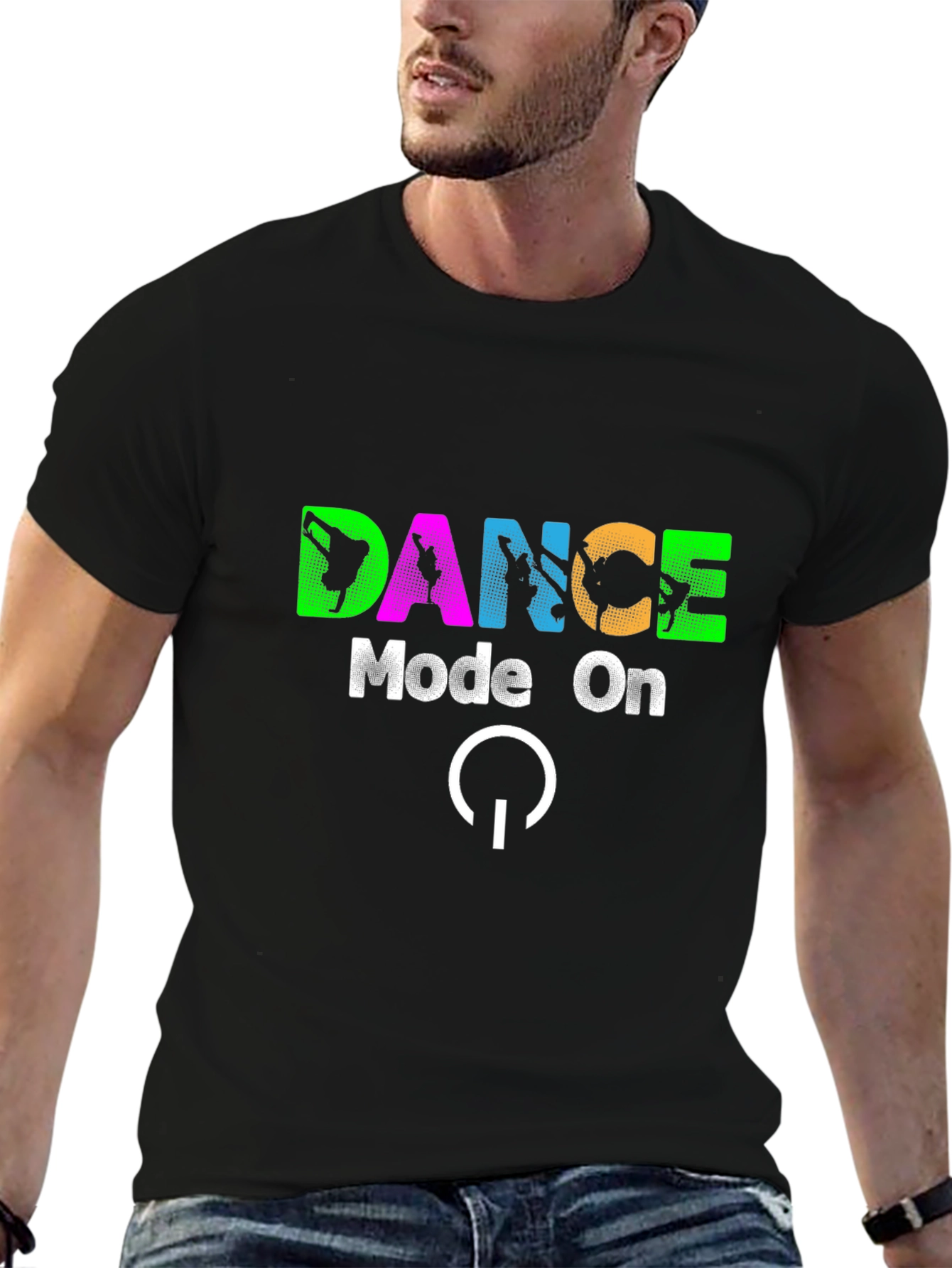 Dance Mode On T-Shirt - Black