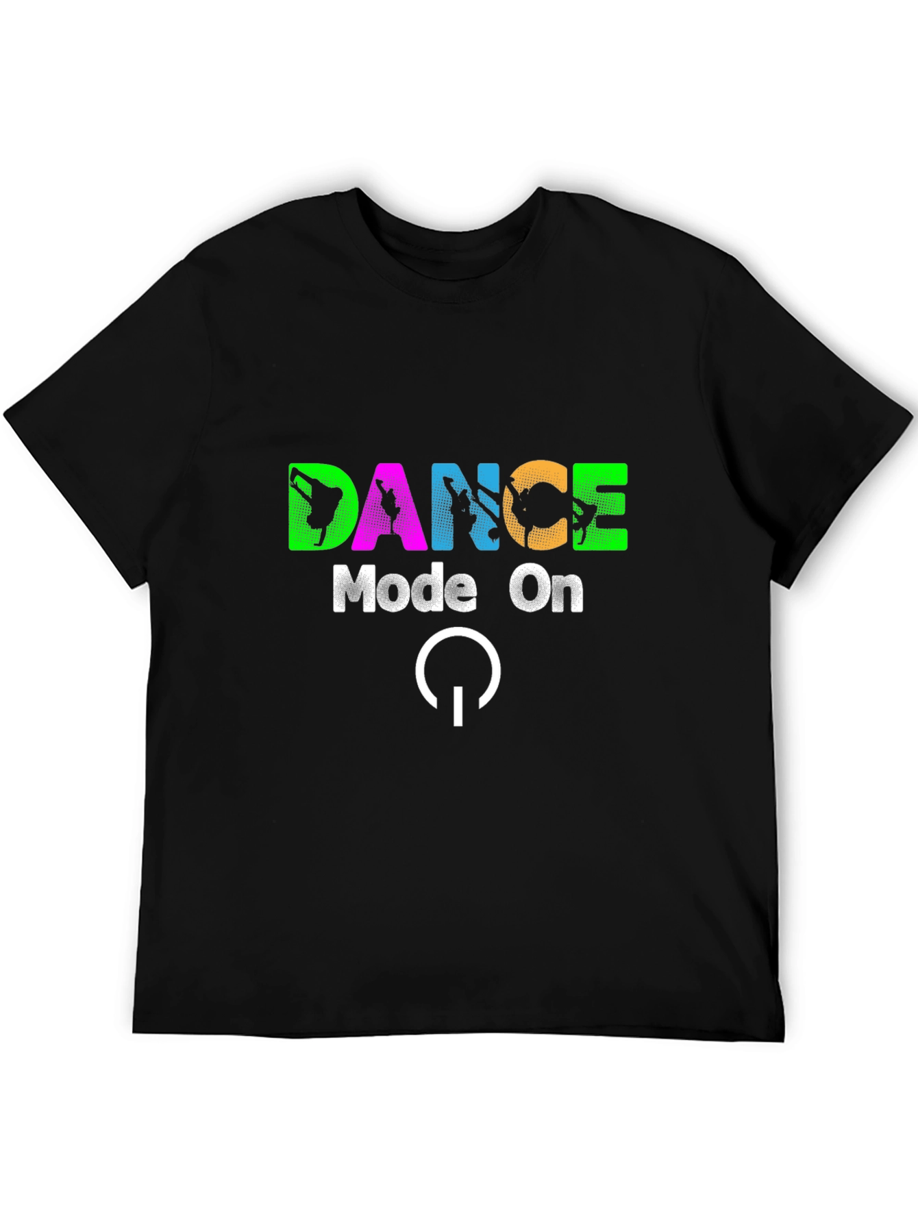 Dance Mode On T-Shirt - Black