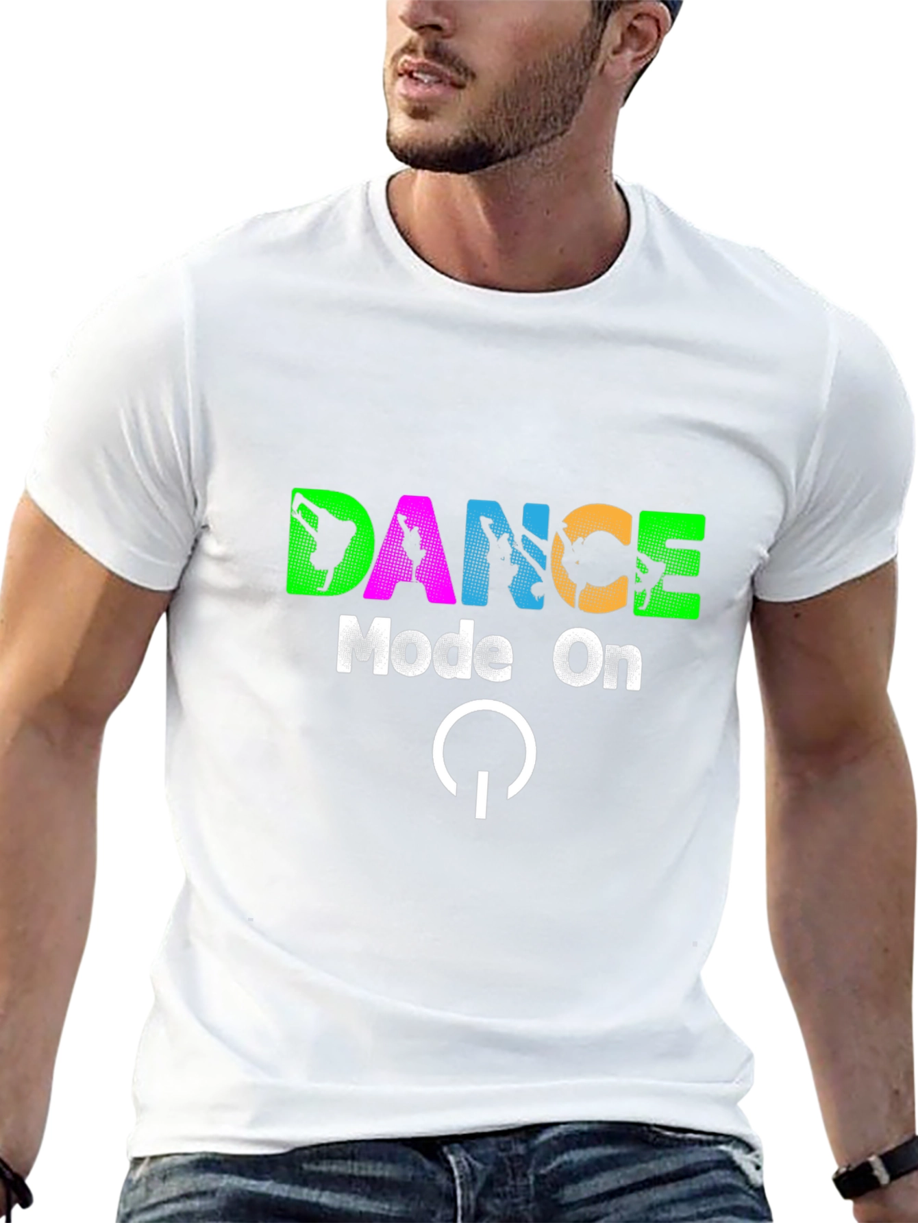 Dance Mode On T-Shirt - Black