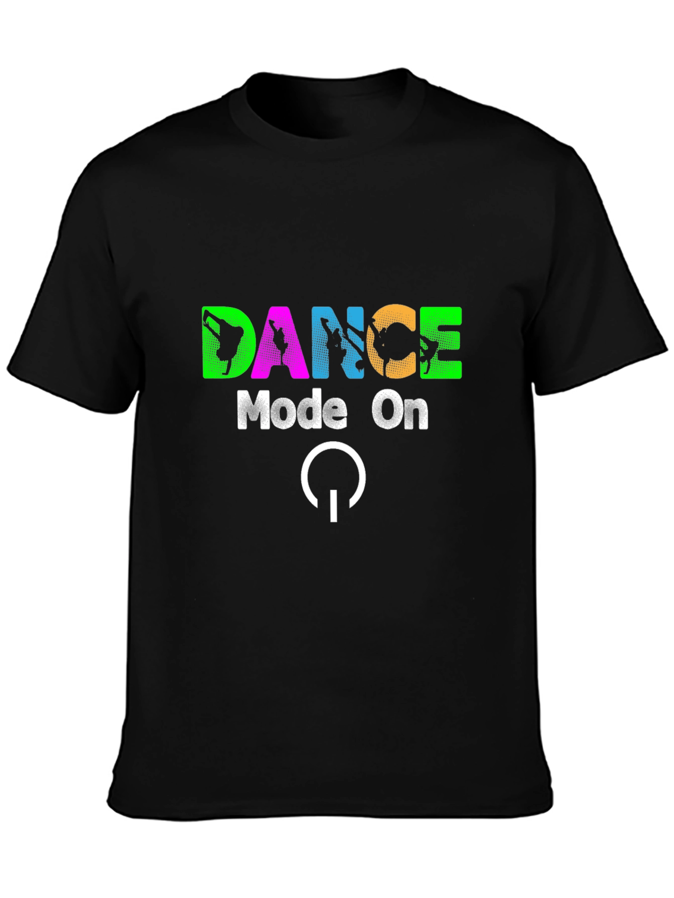 Dance Mode On T-Shirt - Black