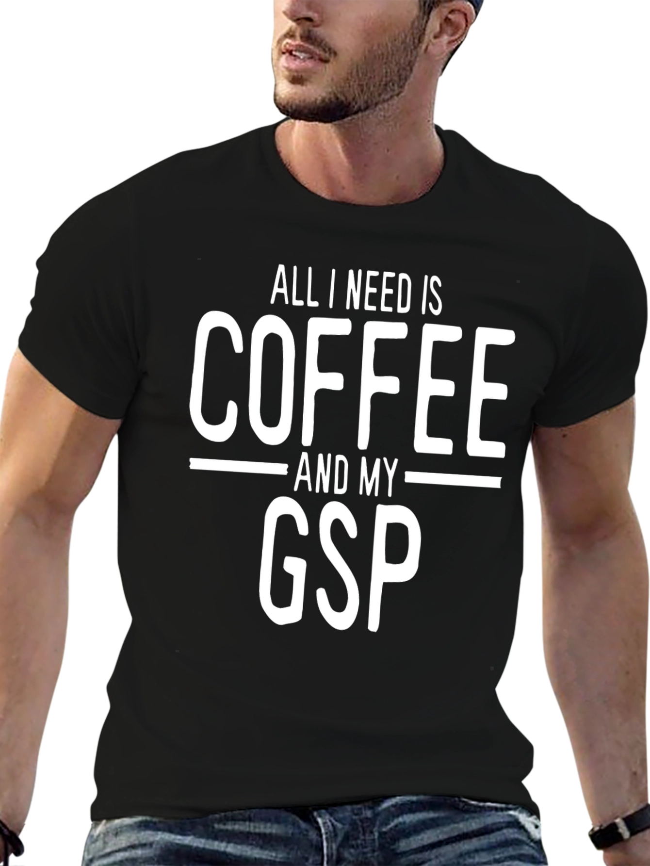 Coffee & GSP Dog Lover T-Shirt