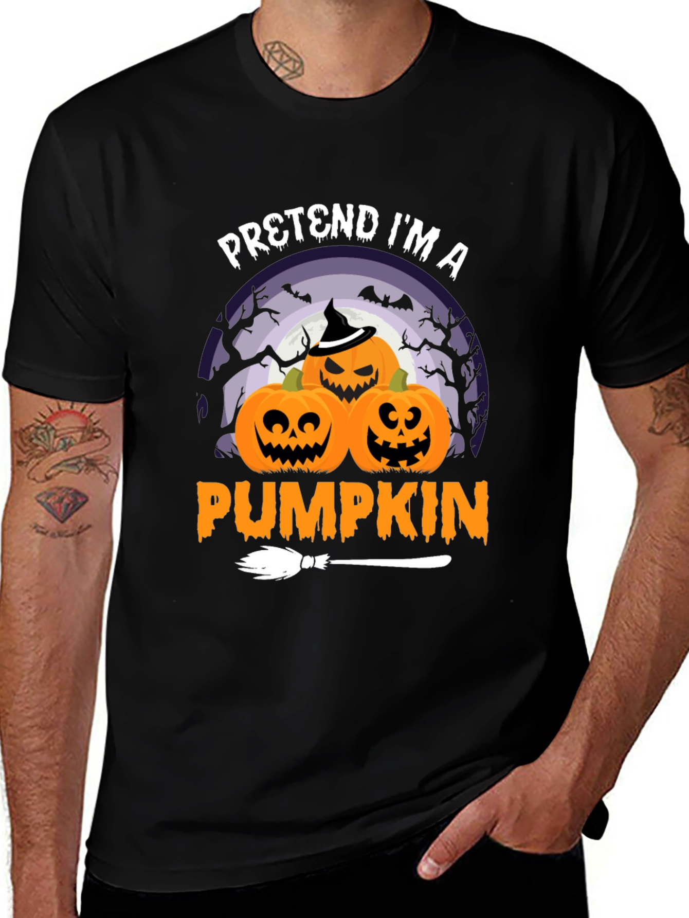 Halloween Pumpkin Graphic T-Shirt