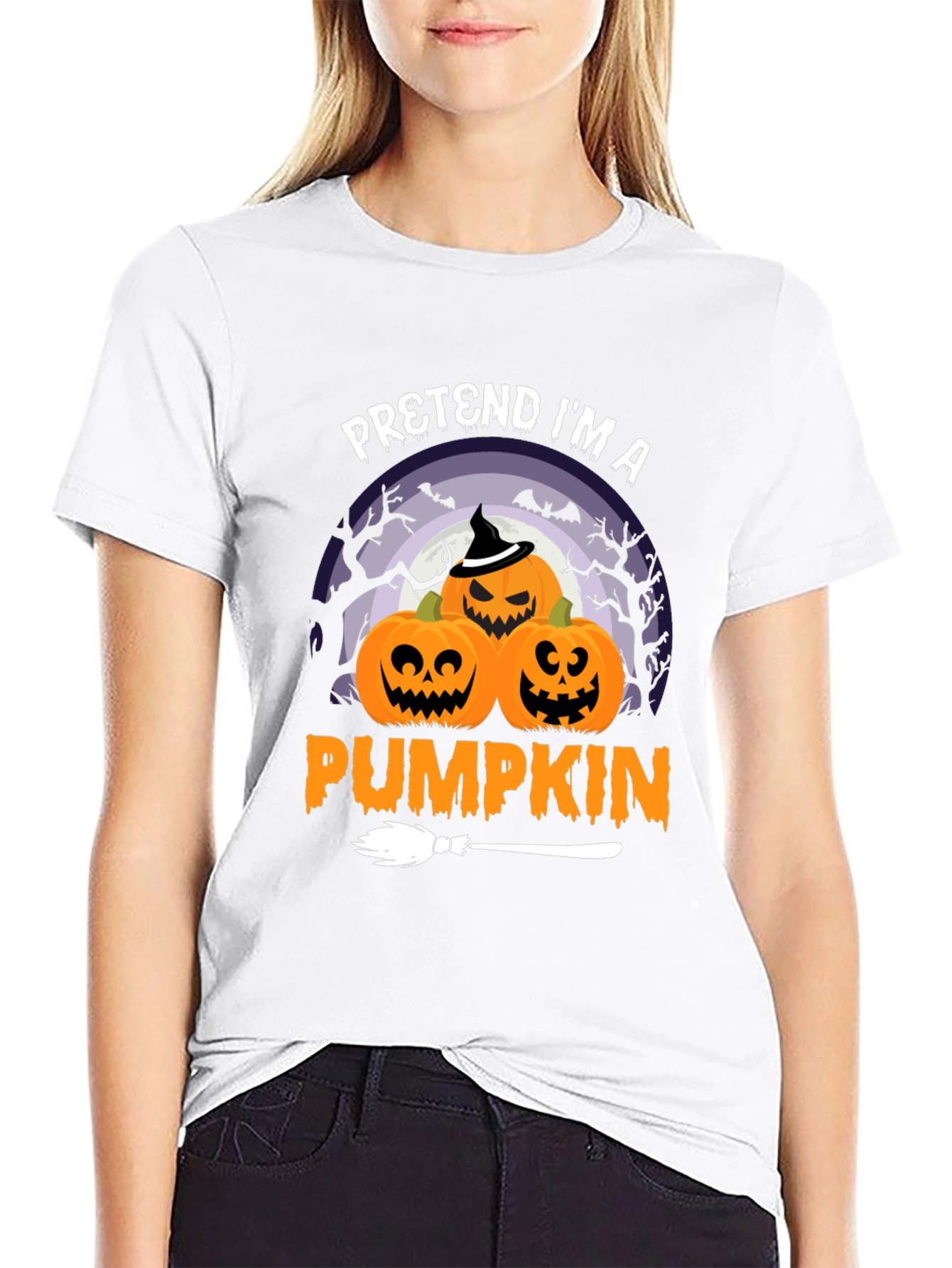 Halloween Pumpkin Graphic T-Shirt