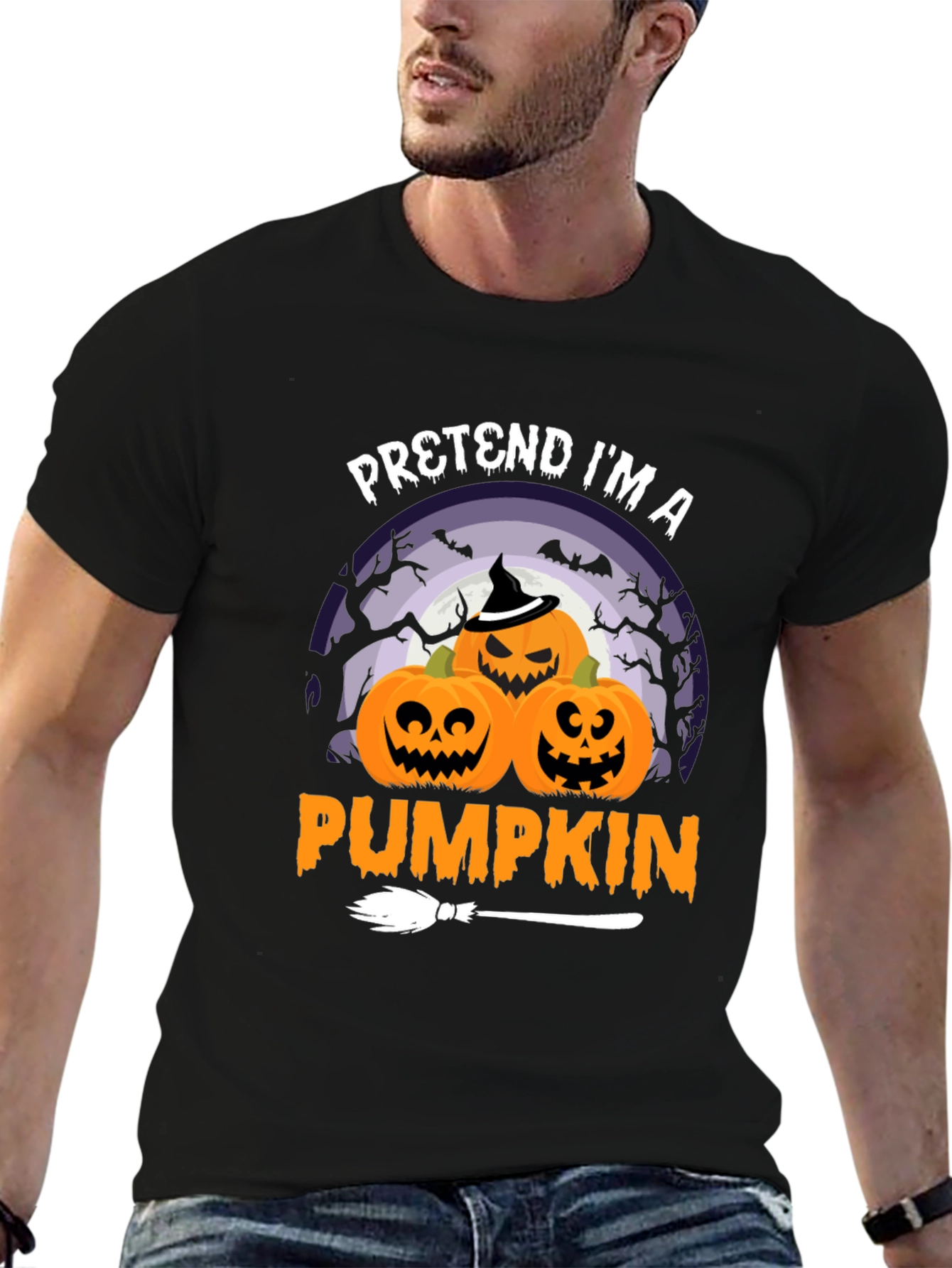 Halloween Pumpkin Graphic T-Shirt