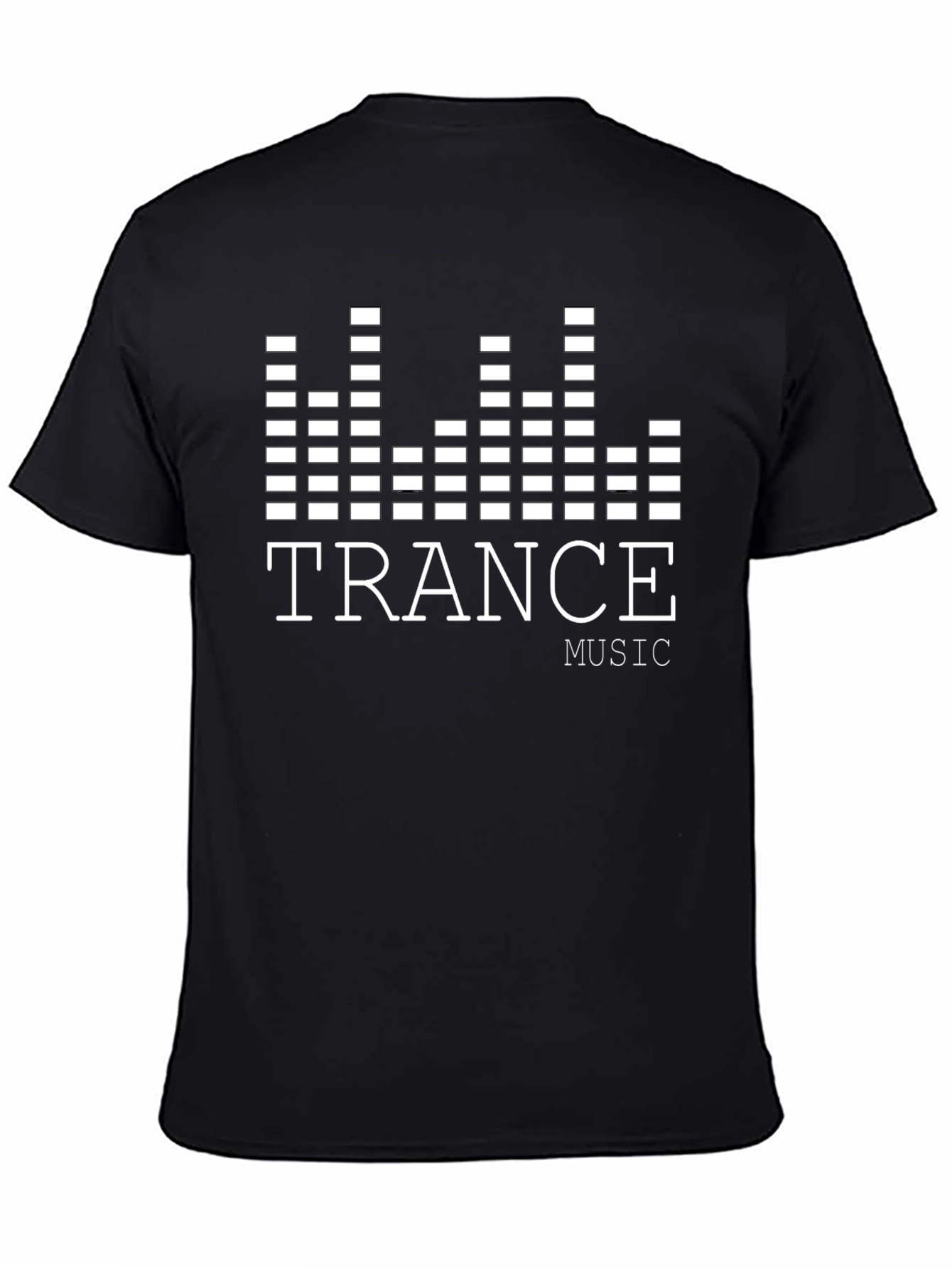 Trance Music Graphic Tee - Stylish Black Cotton T-Shirt