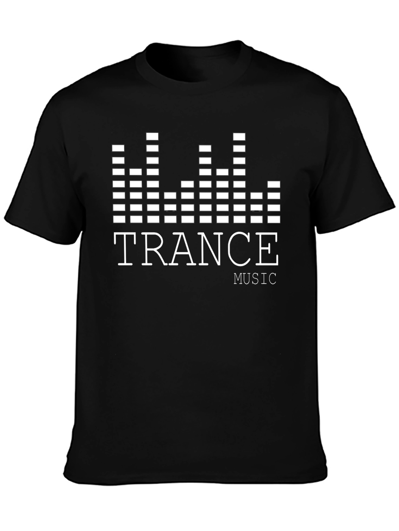 Trance Music Graphic Tee - Stylish Black Cotton T-Shirt