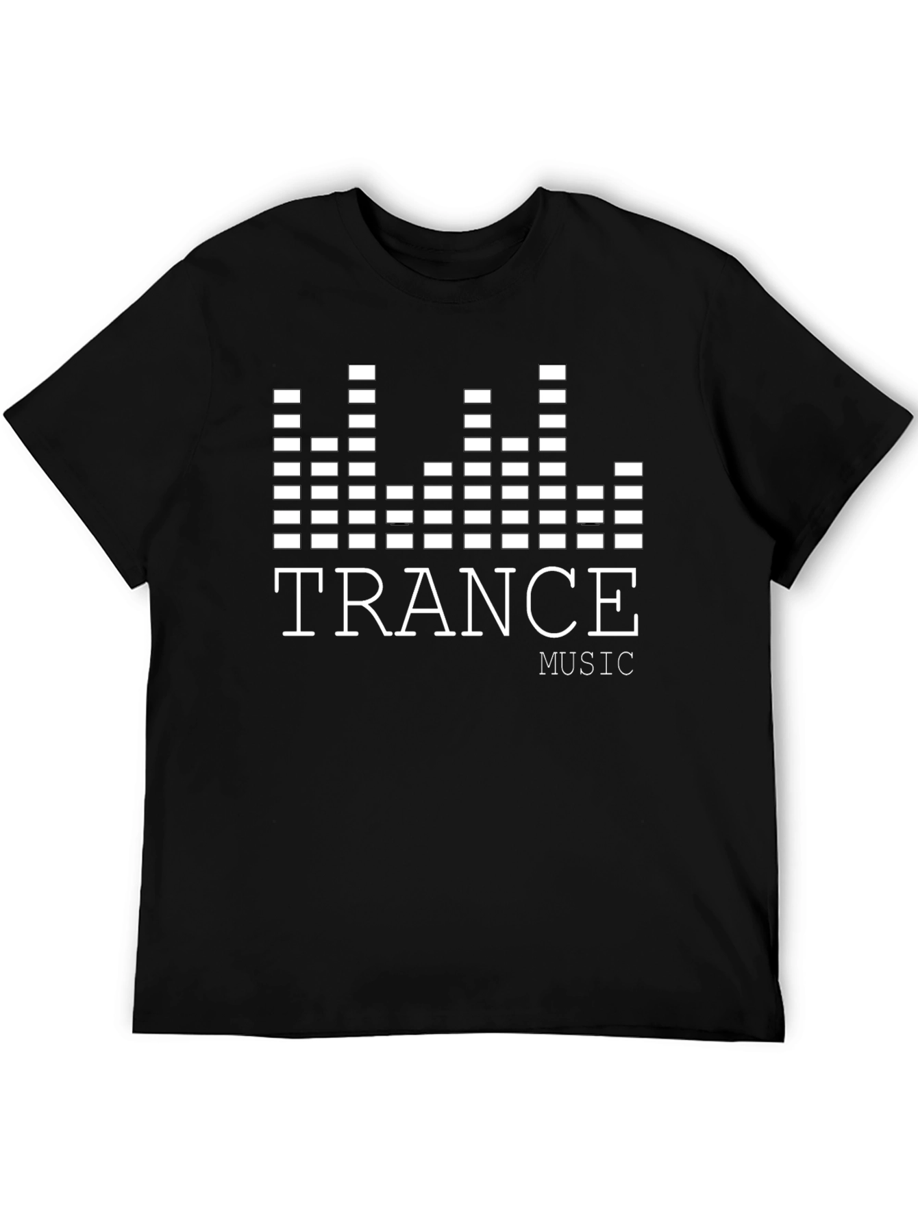 Trance Music Graphic Tee - Stylish Black Cotton T-Shirt