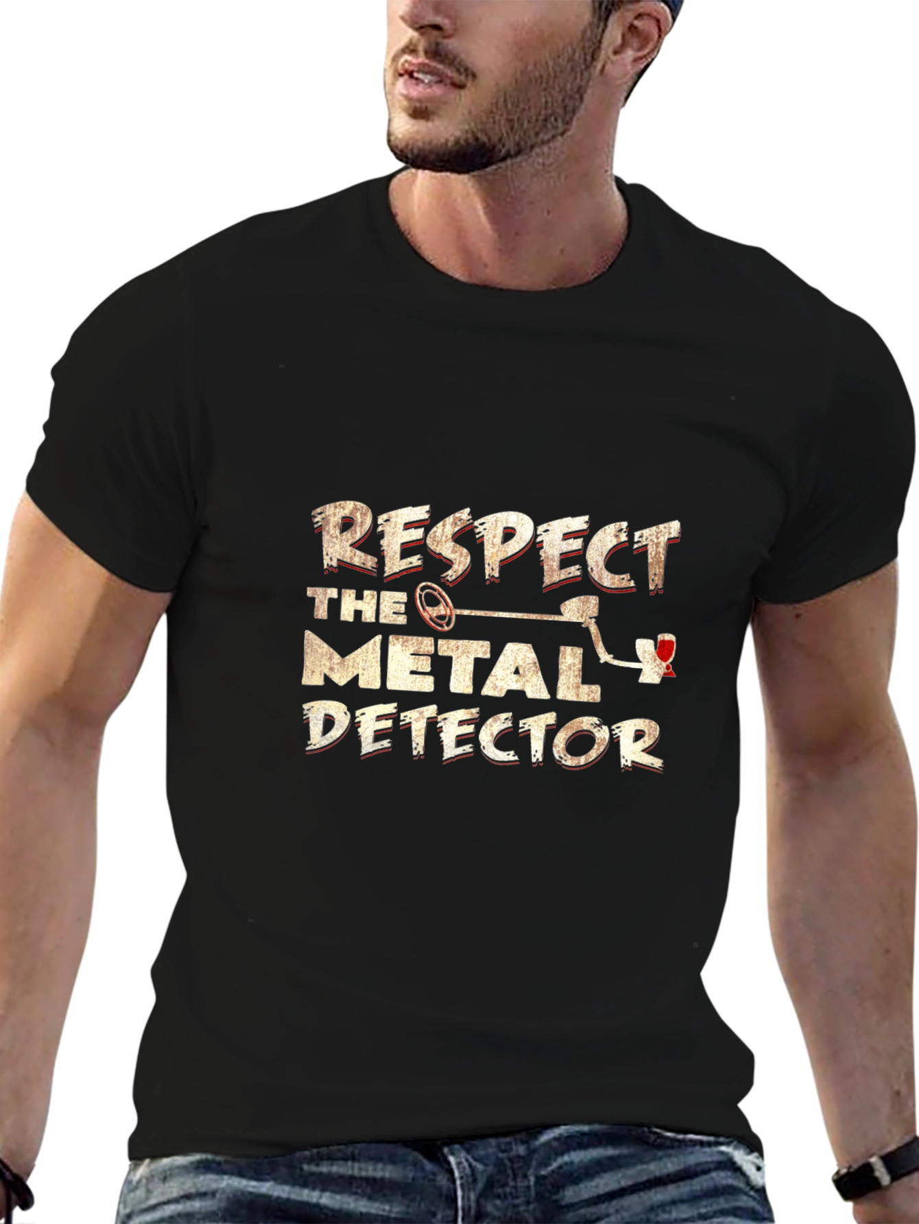 Respect the Metal Detector Graphic Tee