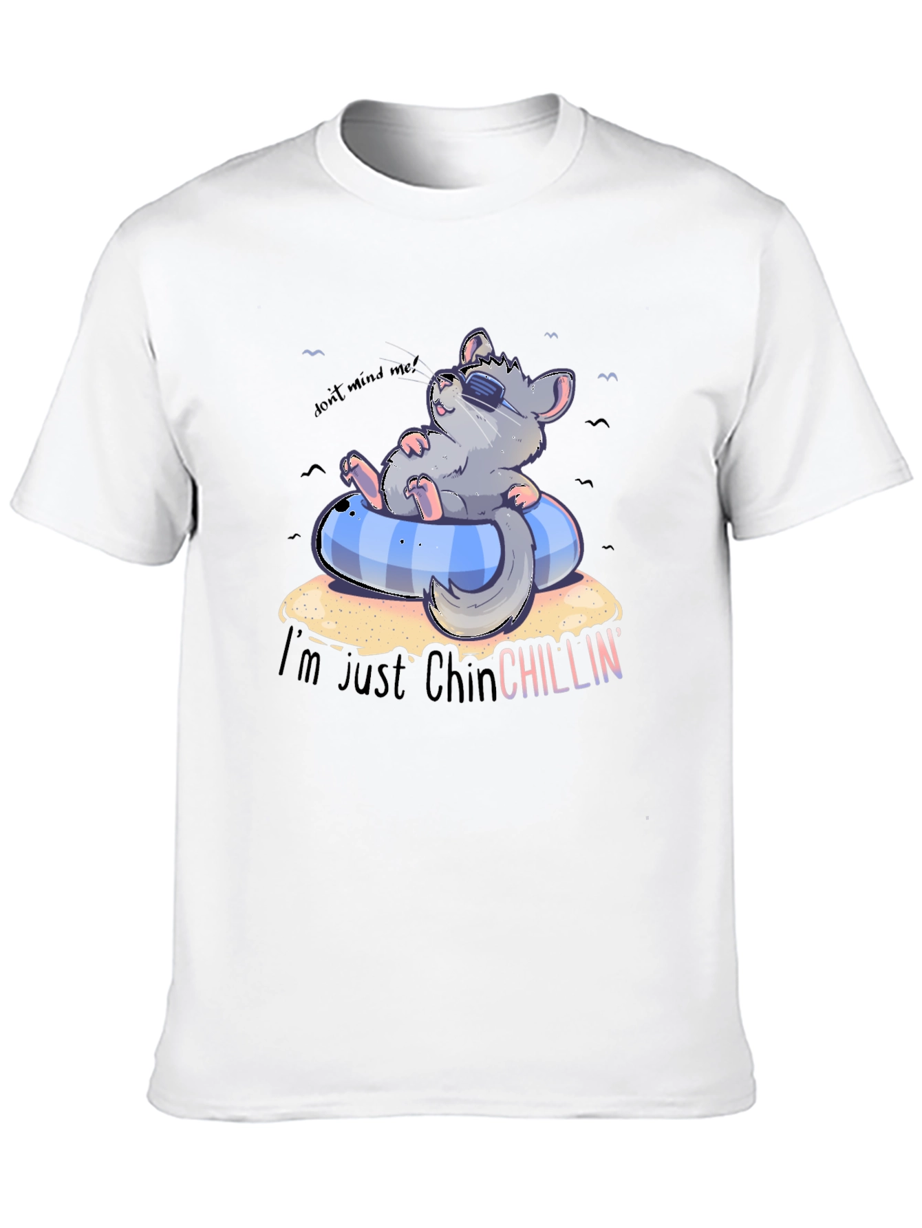 Chinchilla Chillin Graphic Tee - Comfy Black T-Shirt