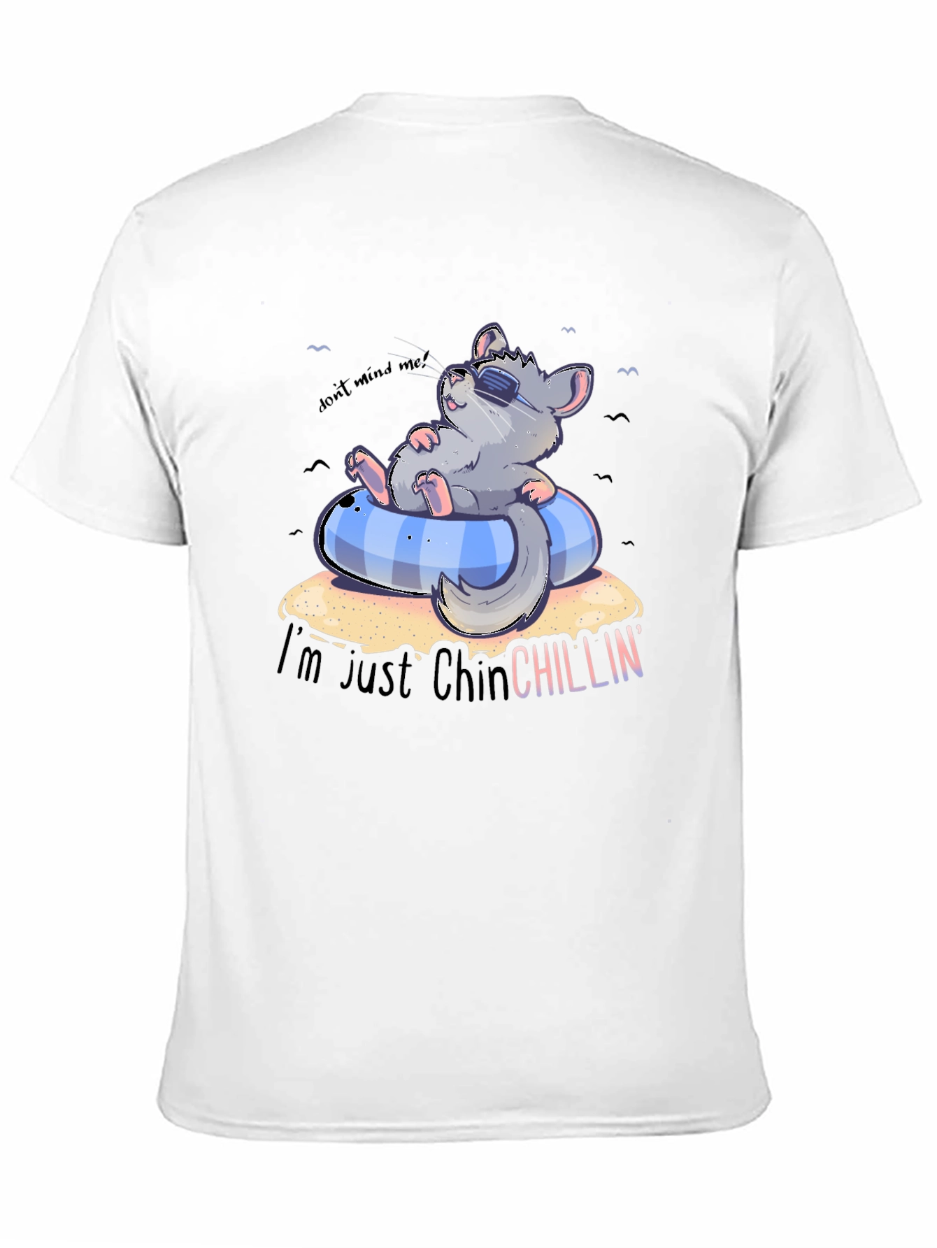 Chinchilla Chillin Graphic Tee - Comfy Black T-Shirt