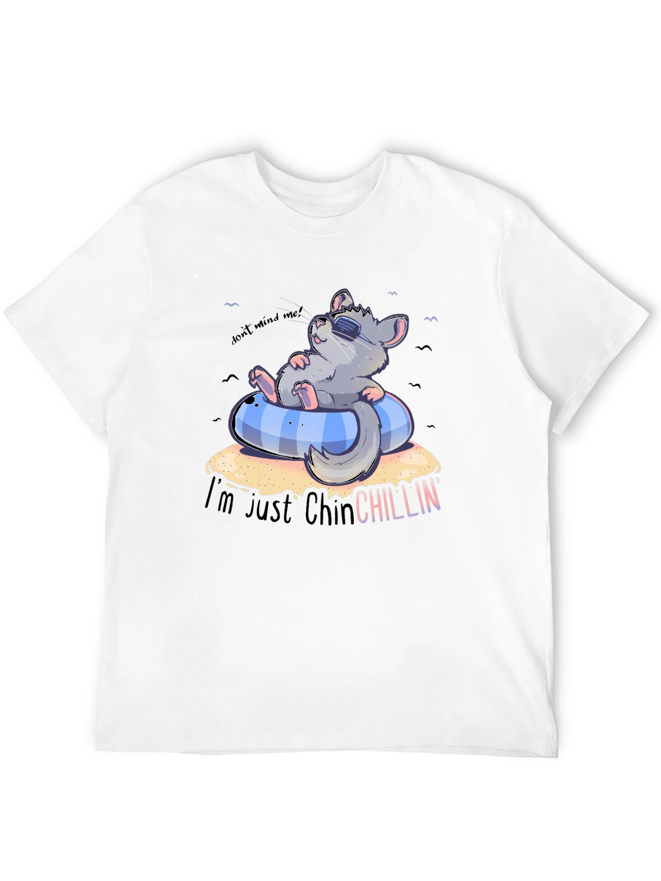 Chinchilla Chillin Graphic Tee - Comfy Black T-Shirt