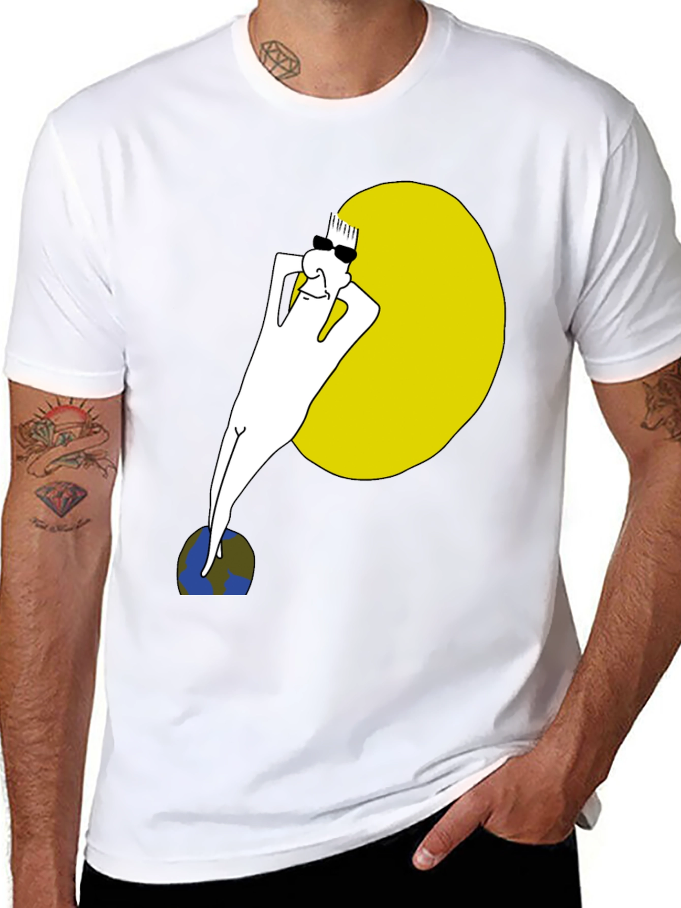 Cool Dude Sunbathing Graphic Tee