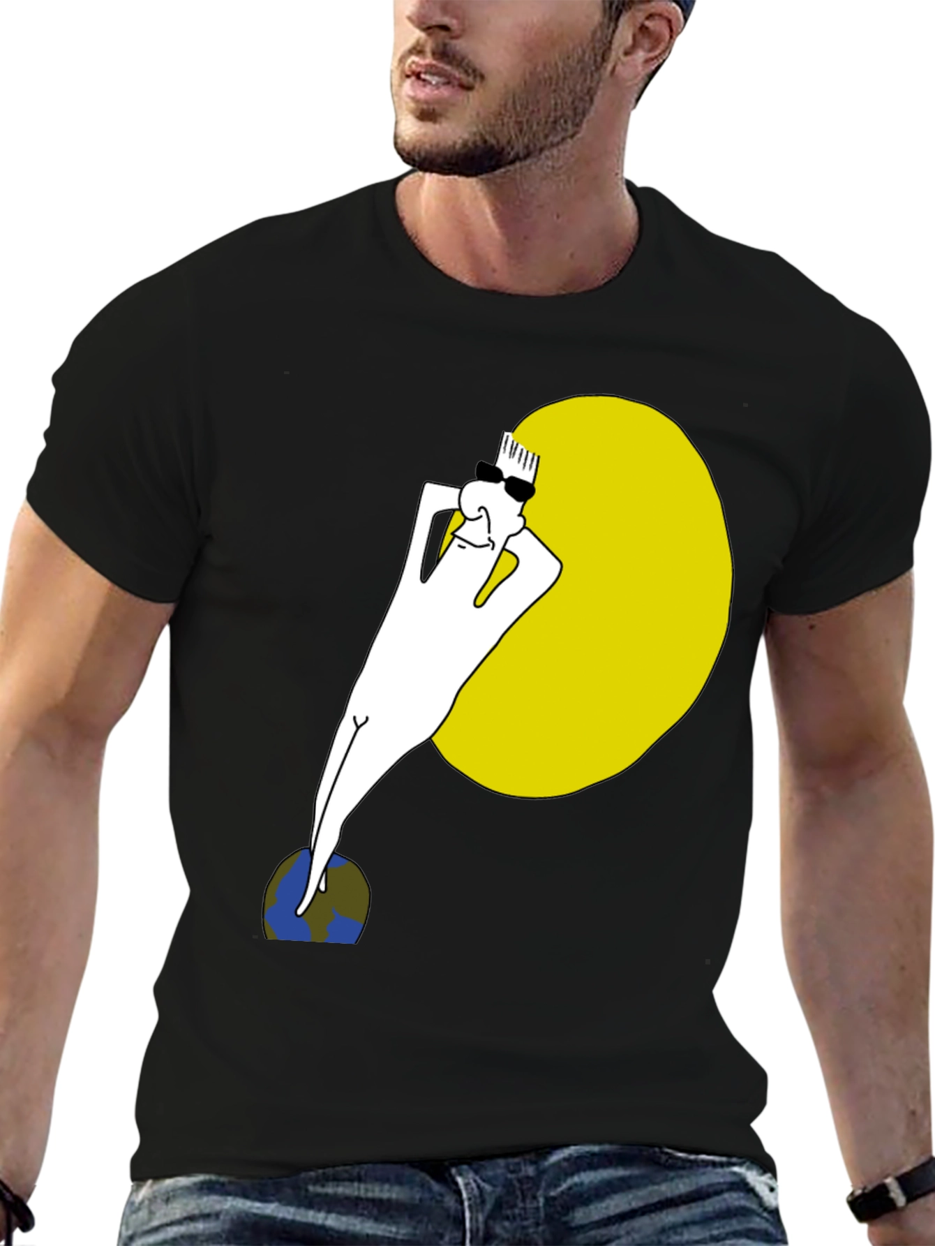Cool Dude Sunbathing Graphic Tee