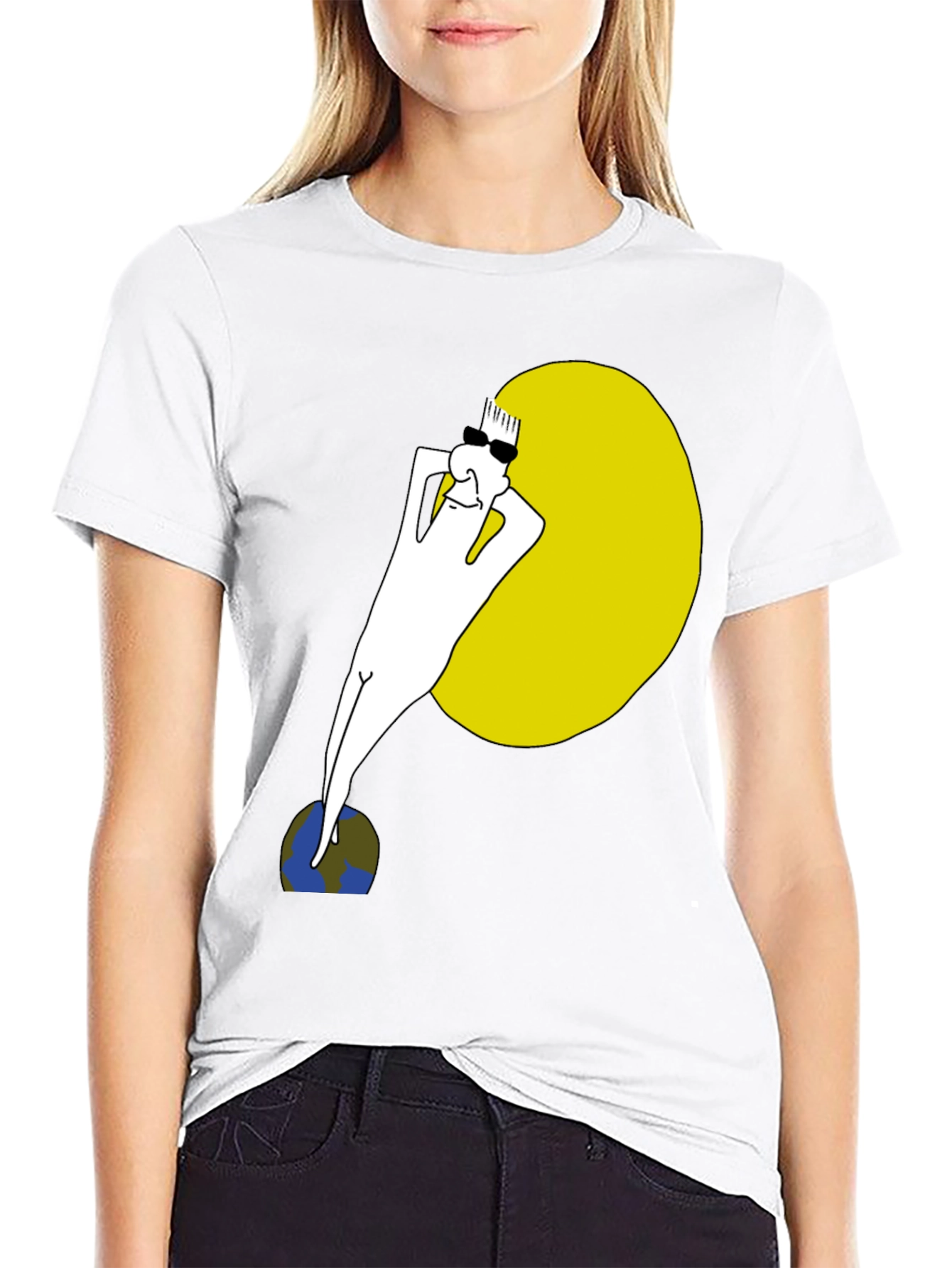 Cool Dude Sunbathing Graphic Tee