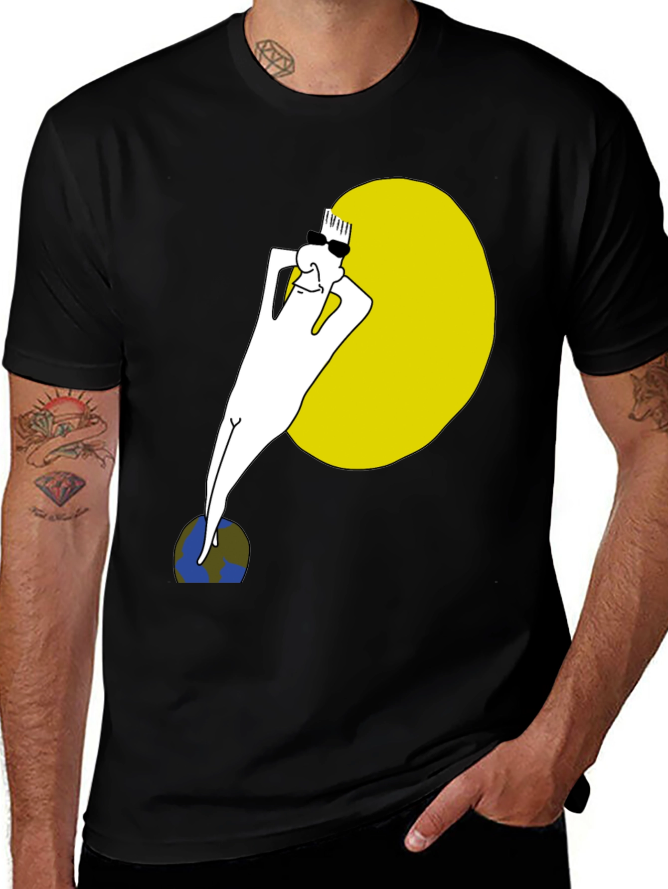 Cool Dude Sunbathing Graphic Tee