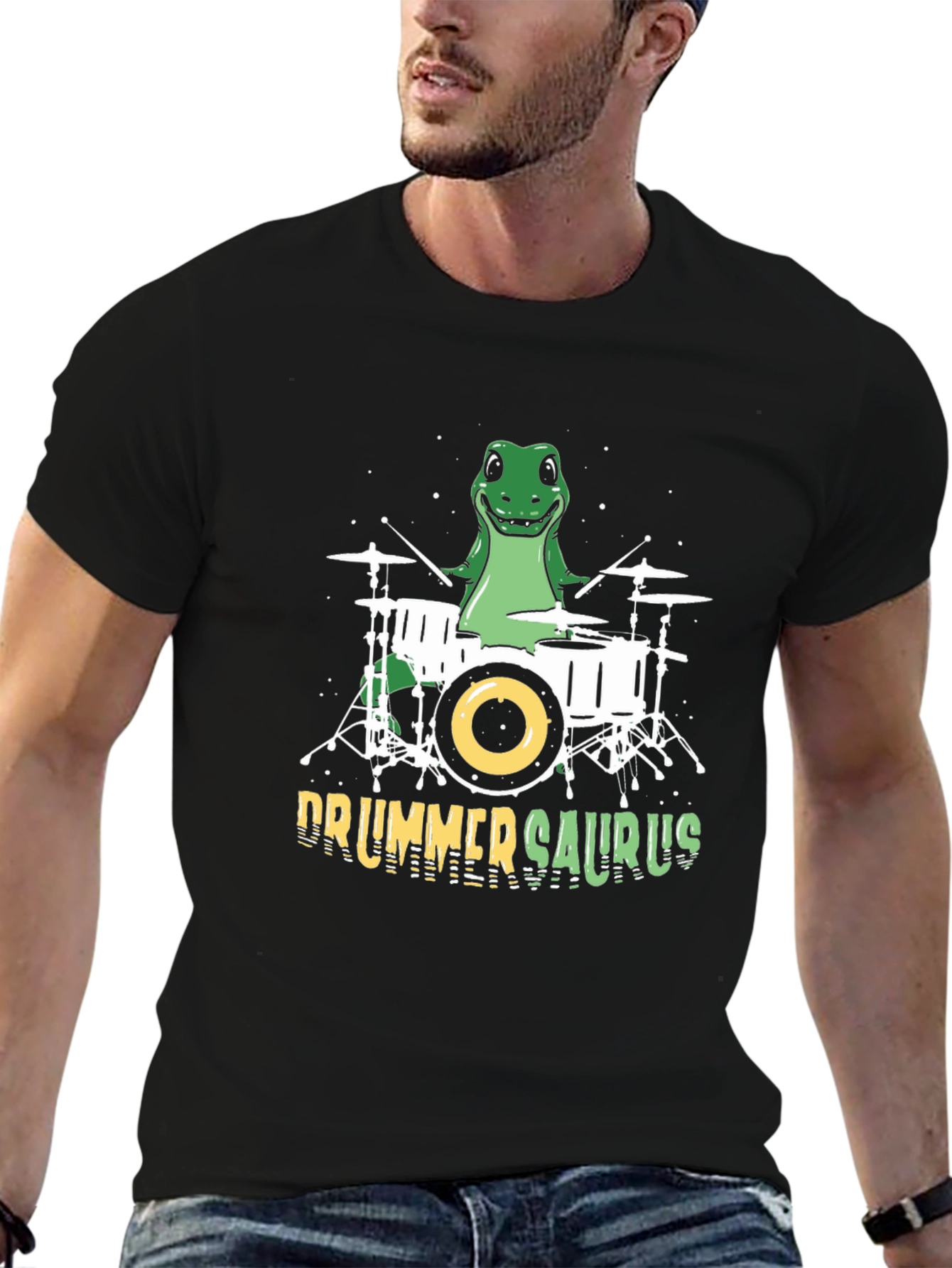 Drummer Saurus Graphic T-Shirt