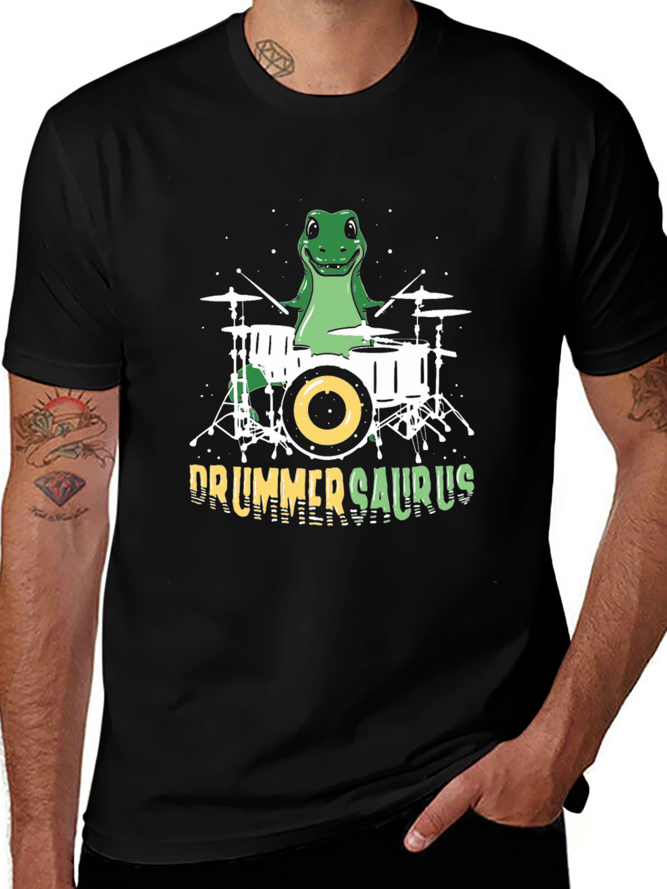 Drummer Saurus Graphic T-Shirt