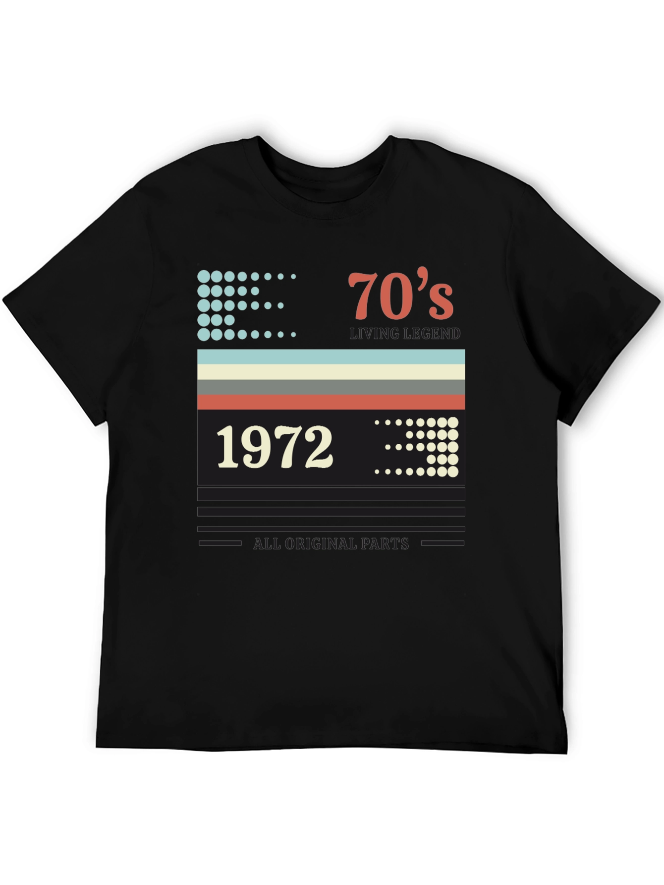 Retro 1972 70s Living Legend Birthday T-Shirt