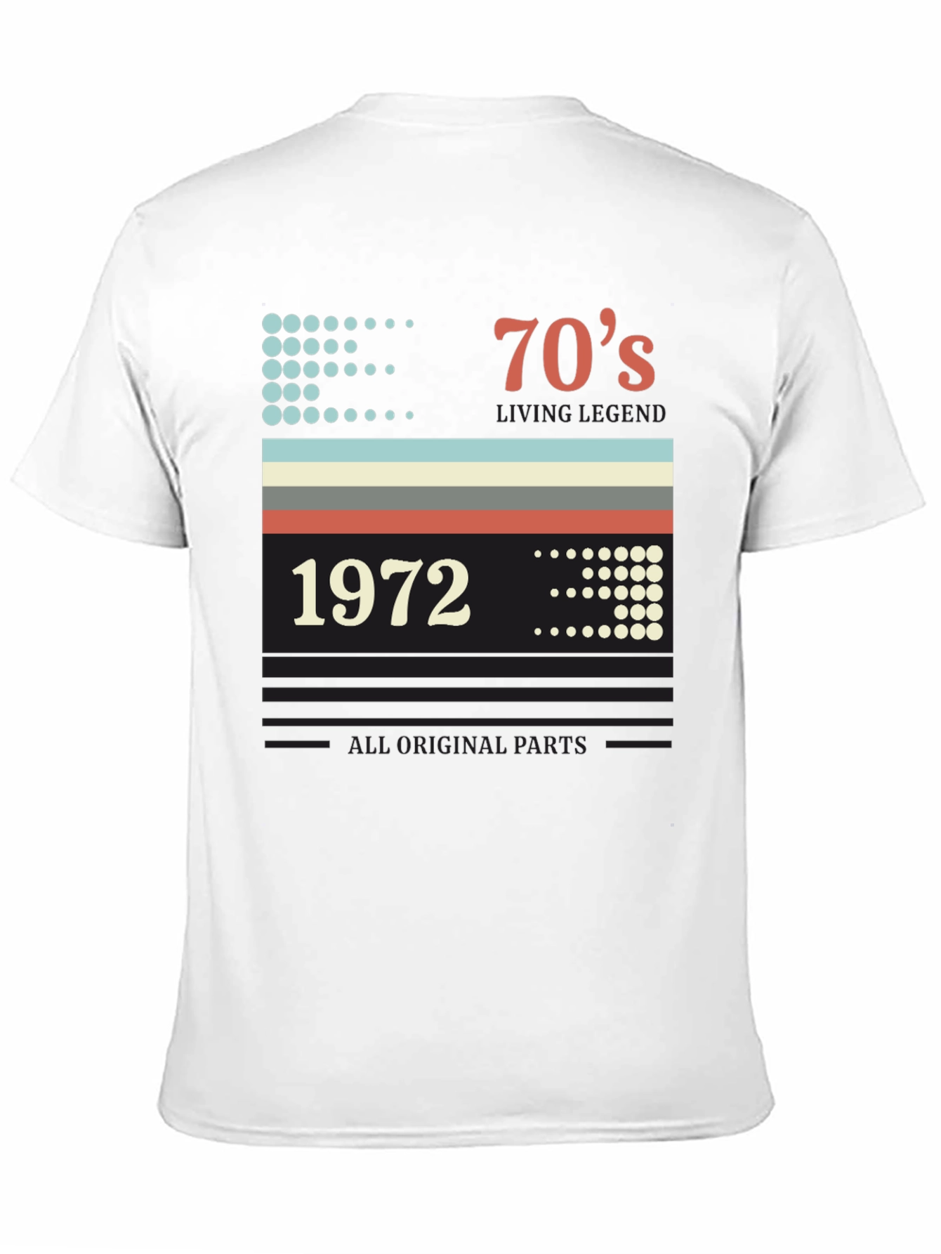 Retro 1972 70s Living Legend Birthday T-Shirt