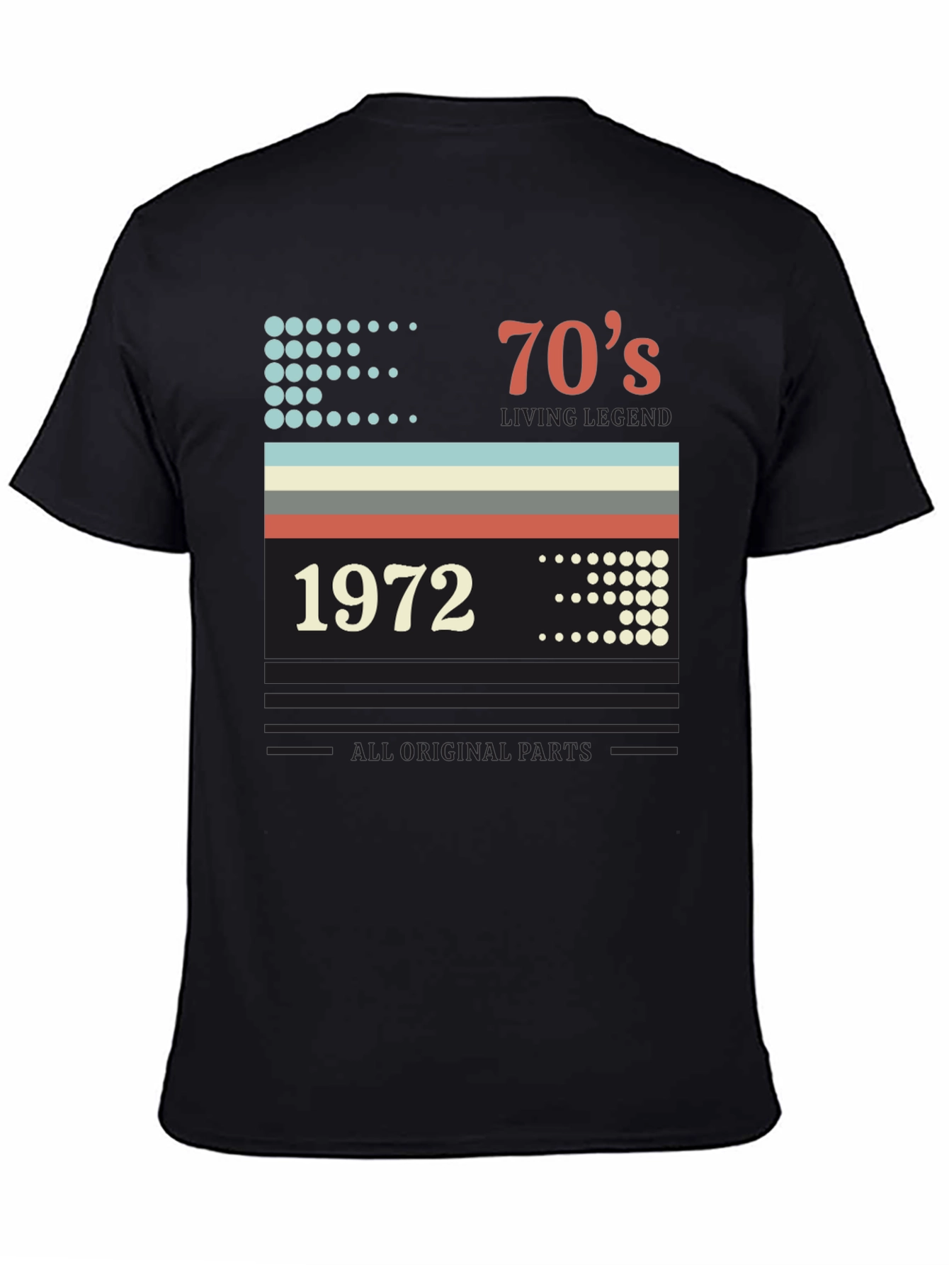 Retro 1972 70s Living Legend Birthday T-Shirt