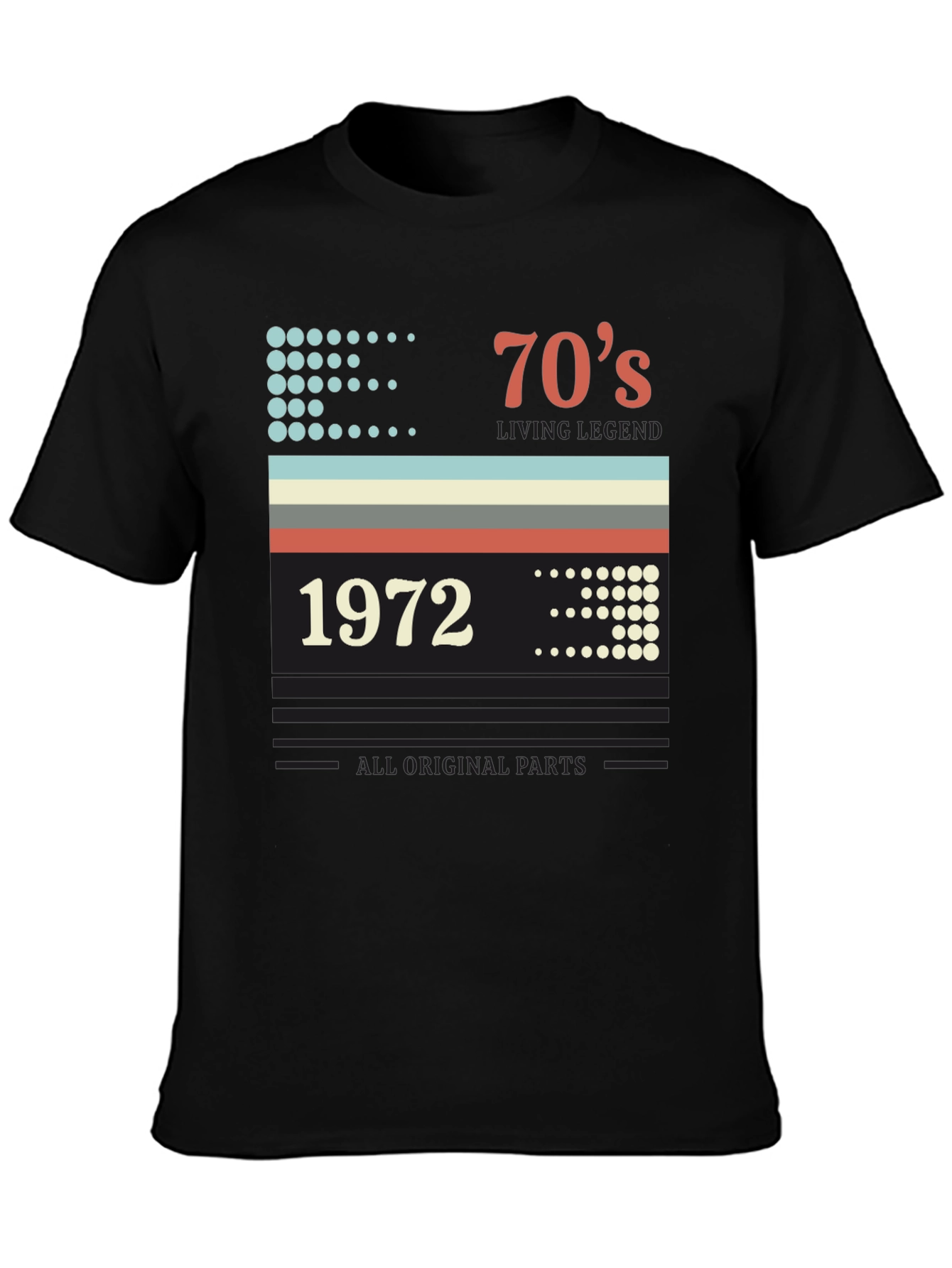 Retro 1972 70s Living Legend Birthday T-Shirt