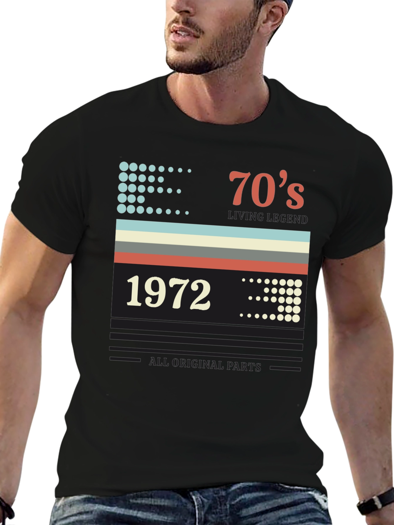 Retro 1972 70s Living Legend Birthday T-Shirt