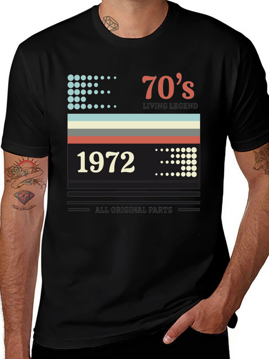 Retro 1972 70s Living Legend Birthday T-Shirt