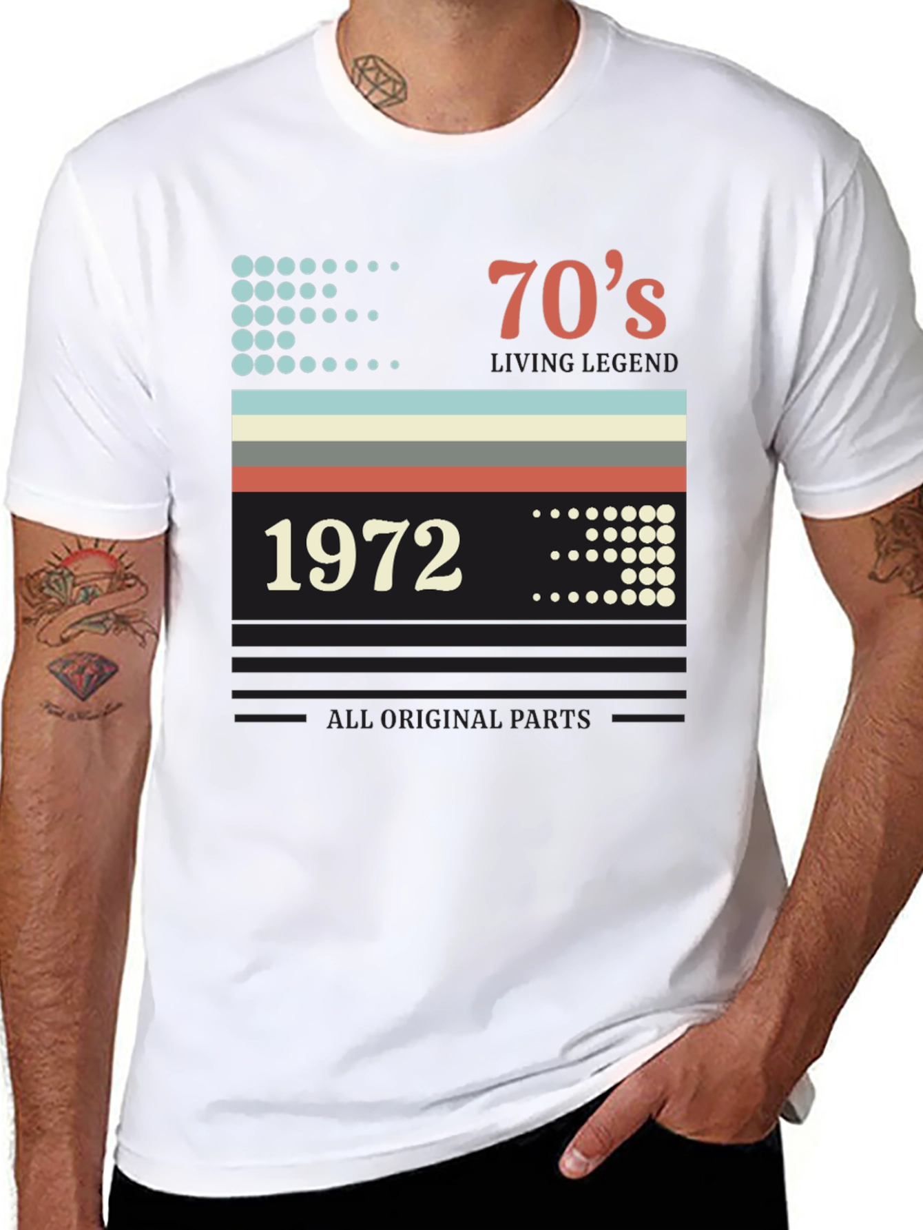 Retro 1972 70s Living Legend Birthday T-Shirt