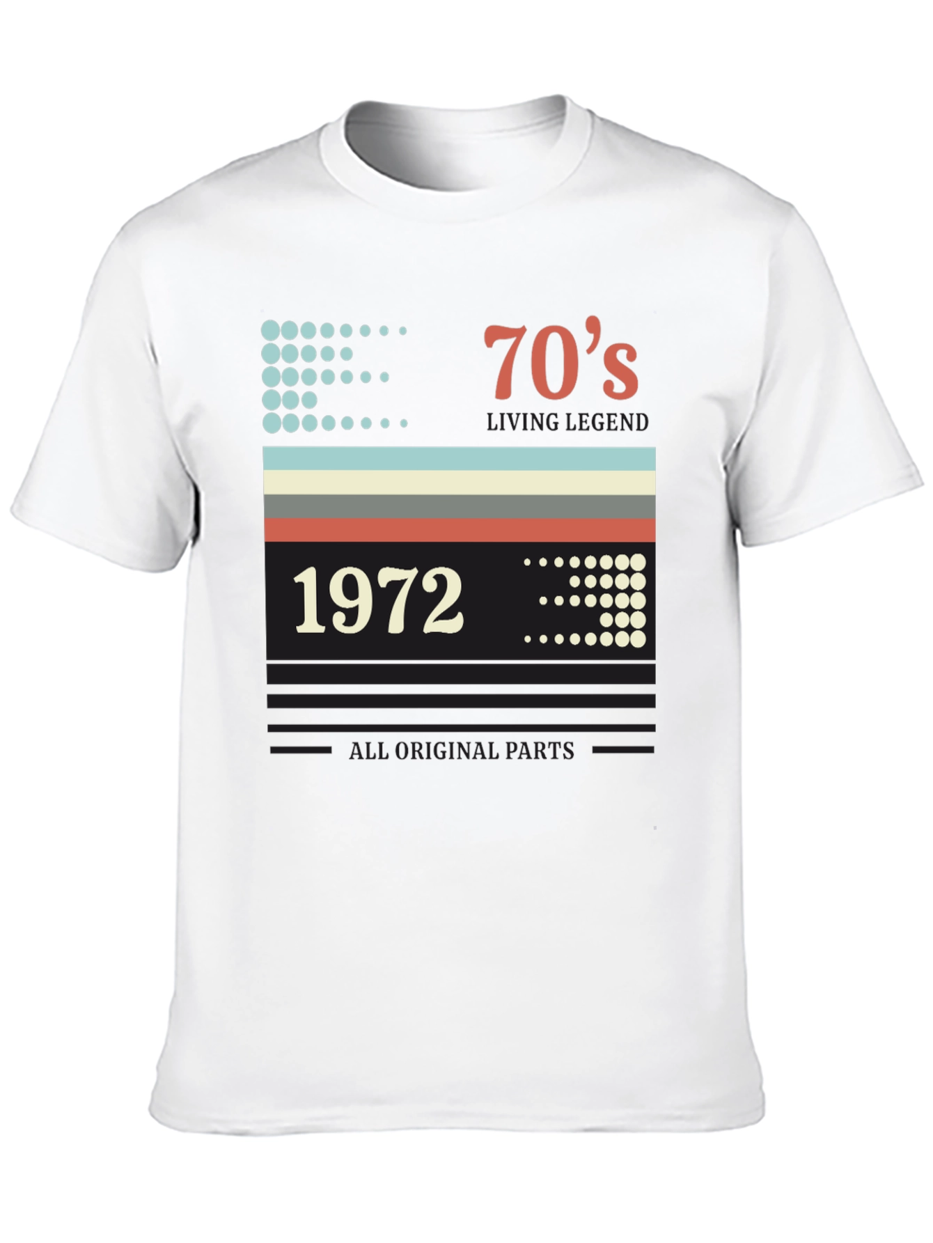 Retro 1972 70s Living Legend Birthday T-Shirt