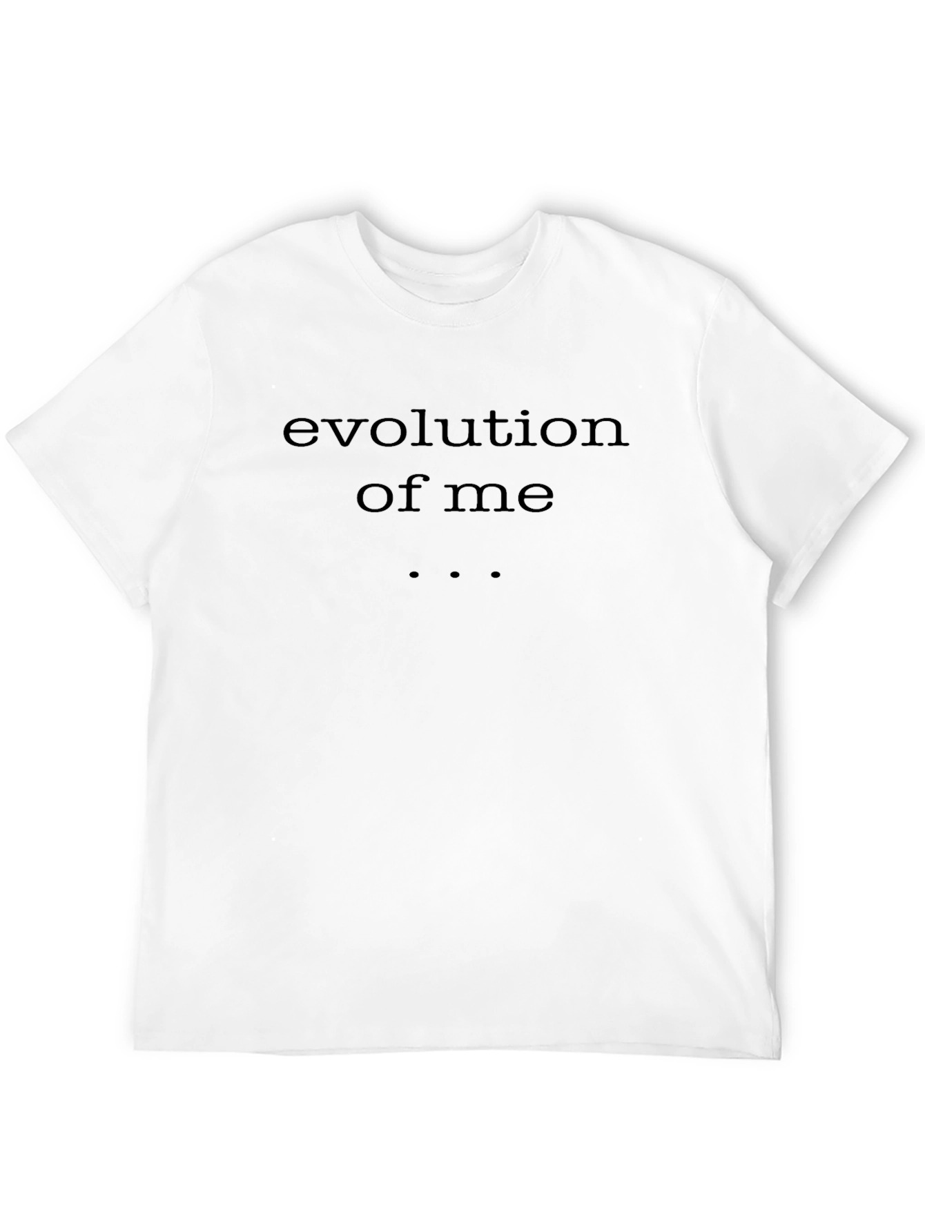 Evolution of Me Graphic Tee - Black Casual T-Shirt