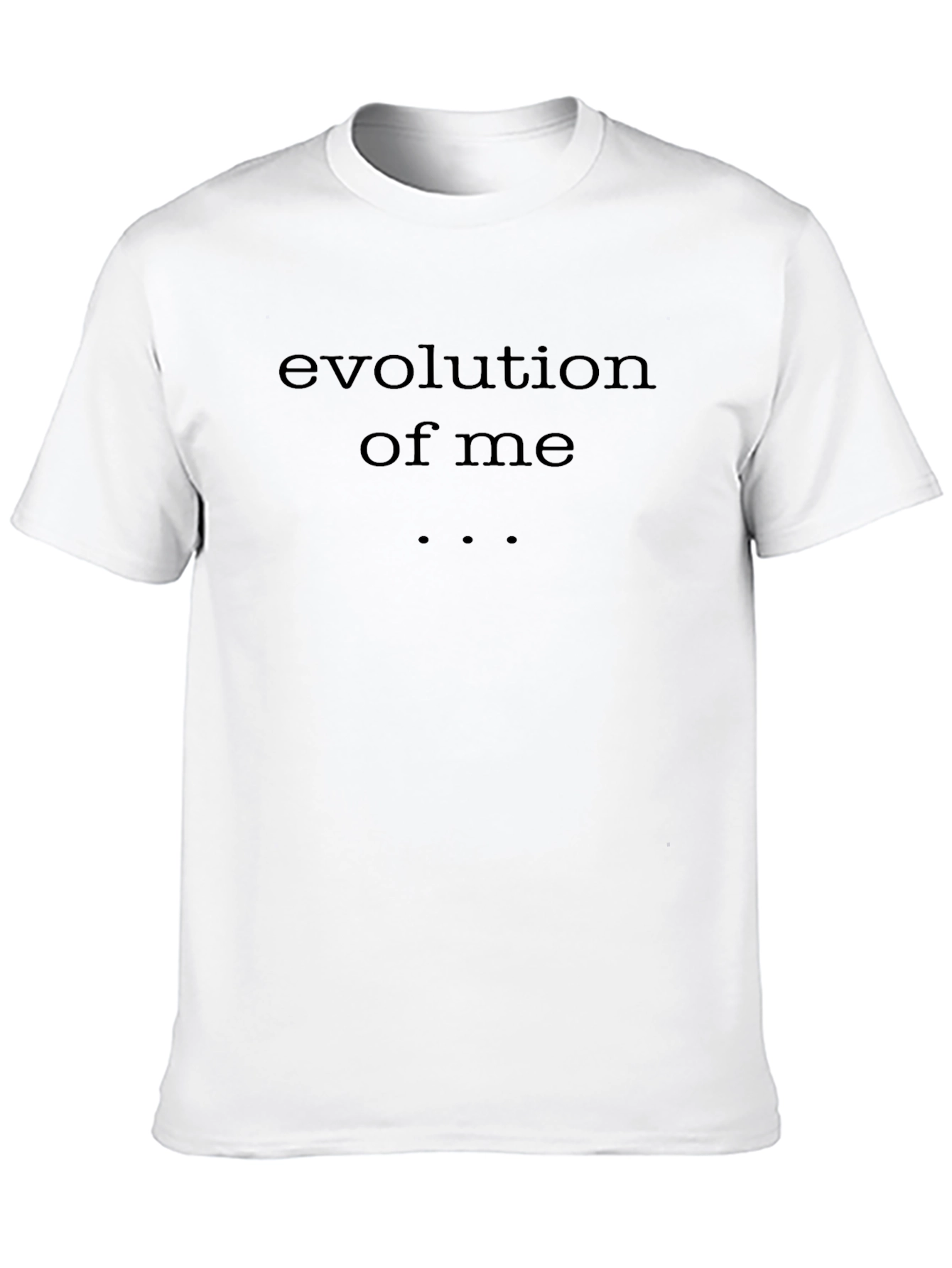 Evolution of Me Graphic Tee - Black Casual T-Shirt