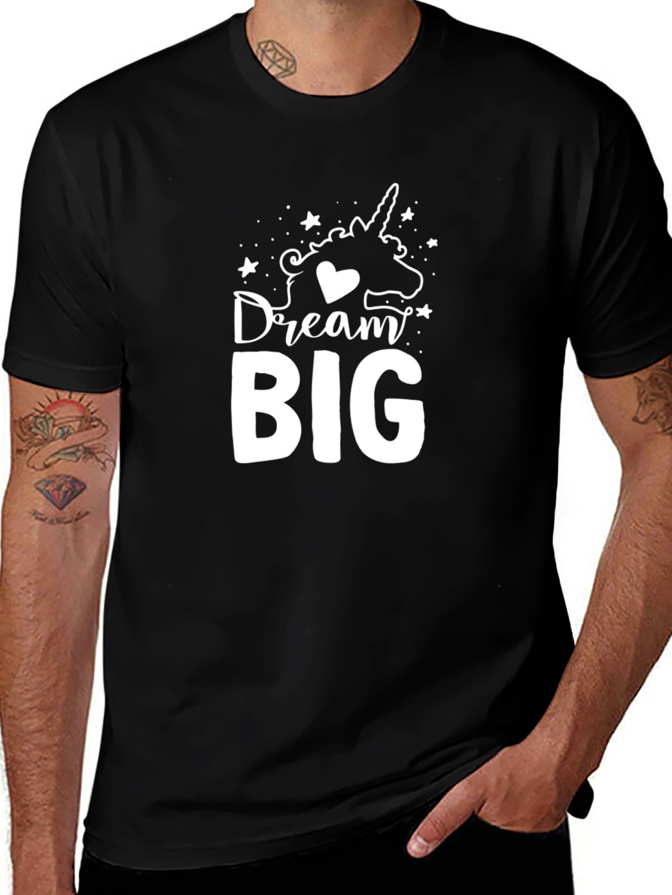 Dream Big Unicorn Graphic T-Shirt