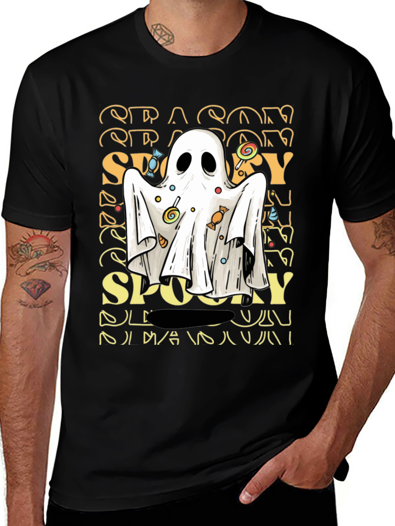 Spooky Season Ghost Graphic Tee