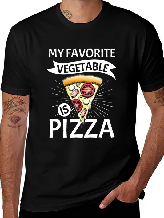 Funny Pizza Vegetable T-Shirt - Foodie Tee