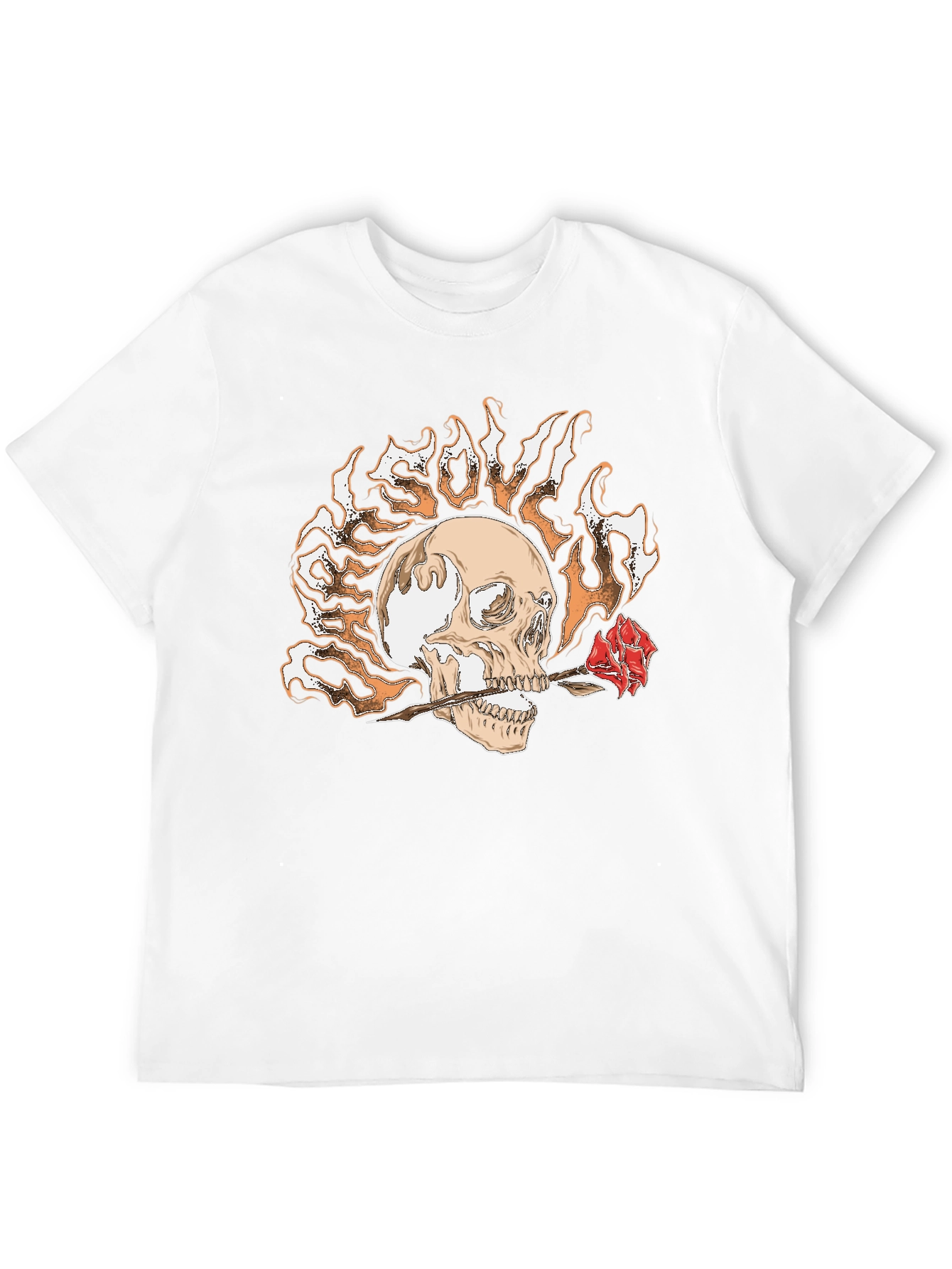 Skull & Rose Graphic Tee