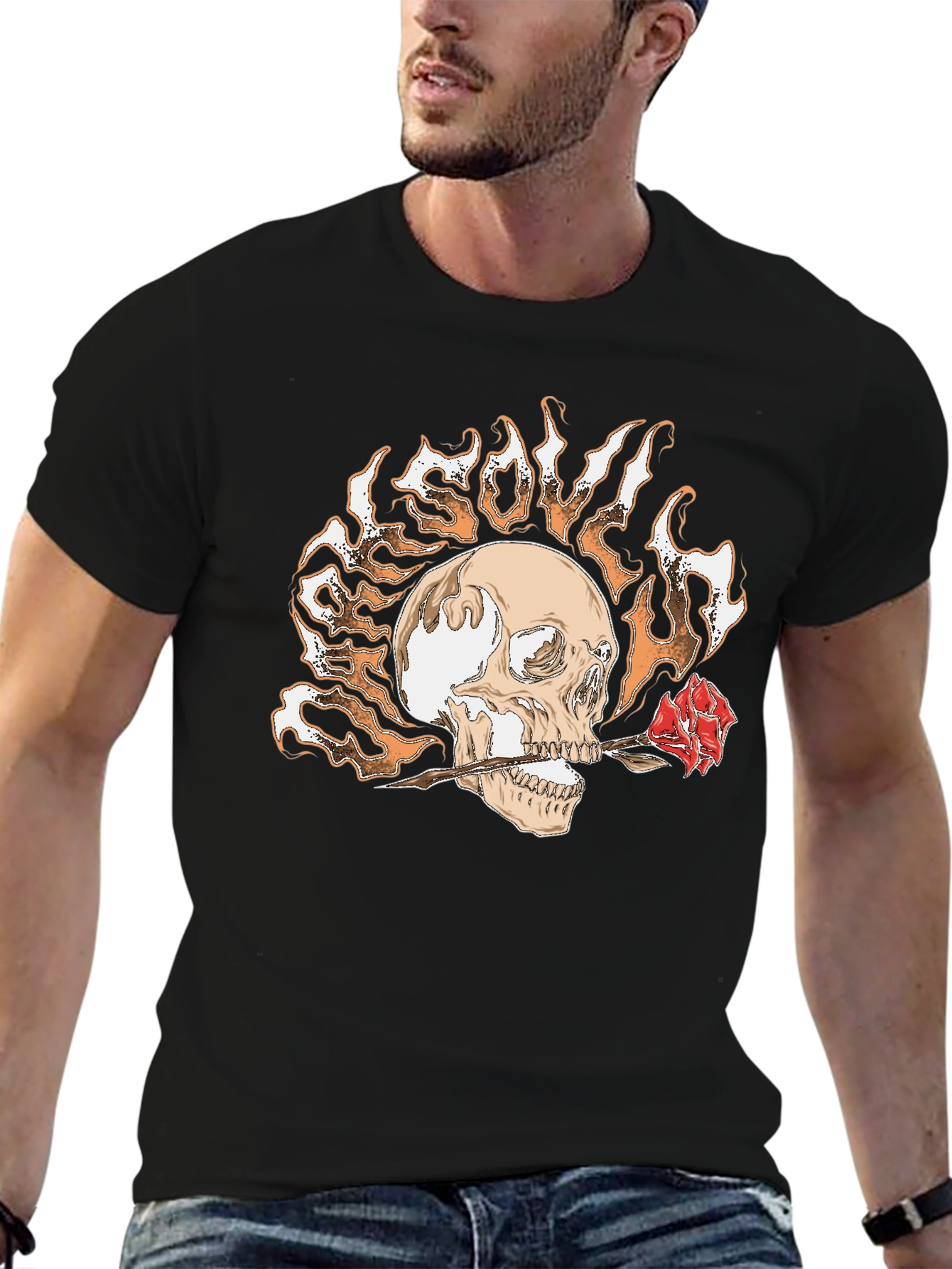 Skull & Rose Graphic Tee