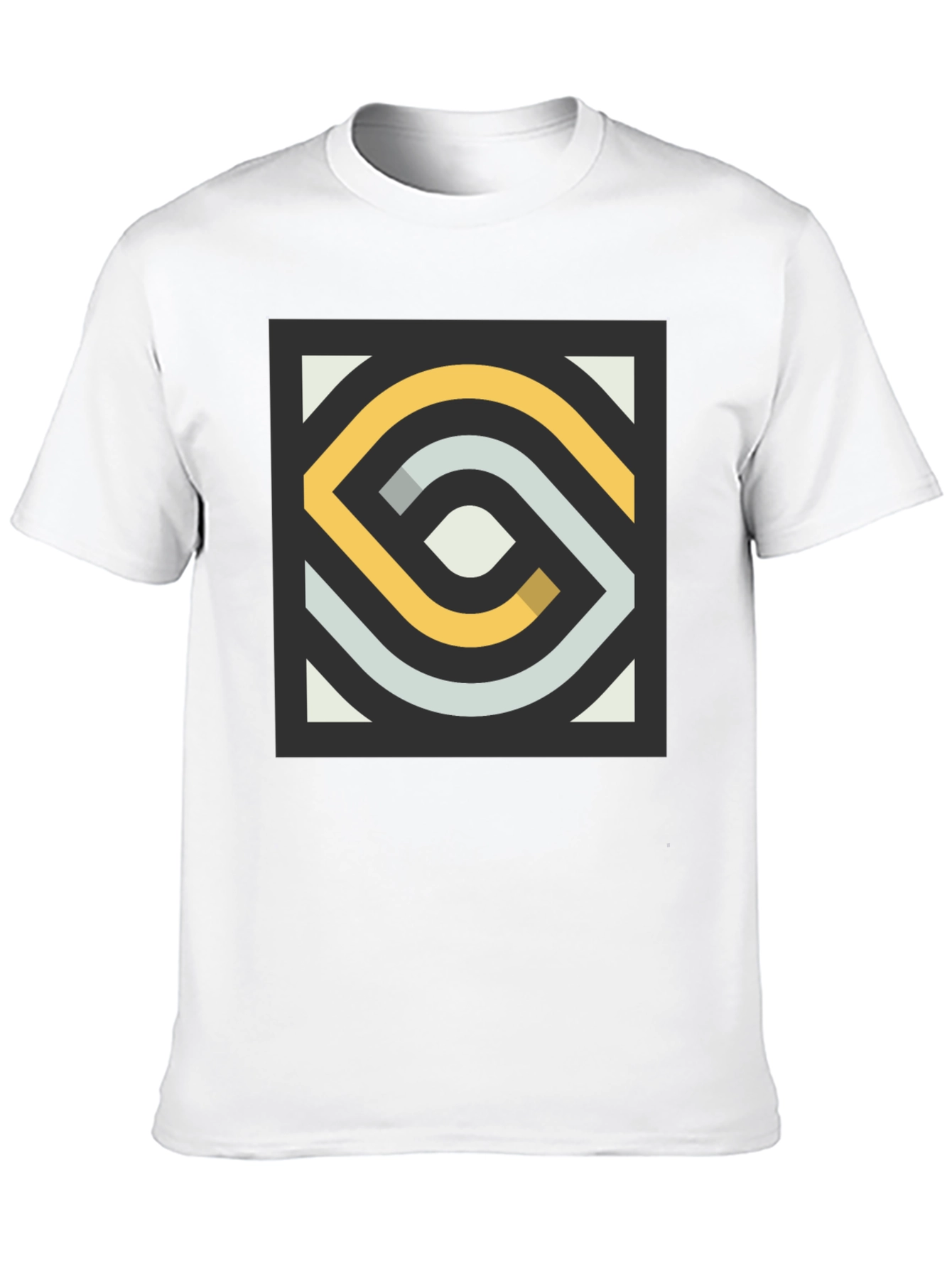 Abstract Geometric Pattern Tee - Modern Style