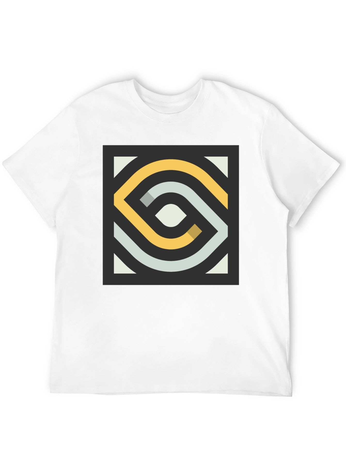 Abstract Geometric Pattern Tee - Modern Style
