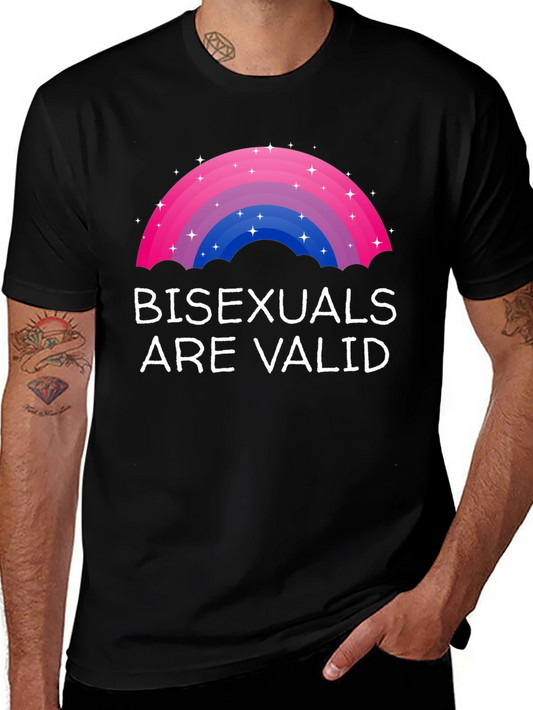 Bisexuals Are Valid Rainbow Pride T-Shirt