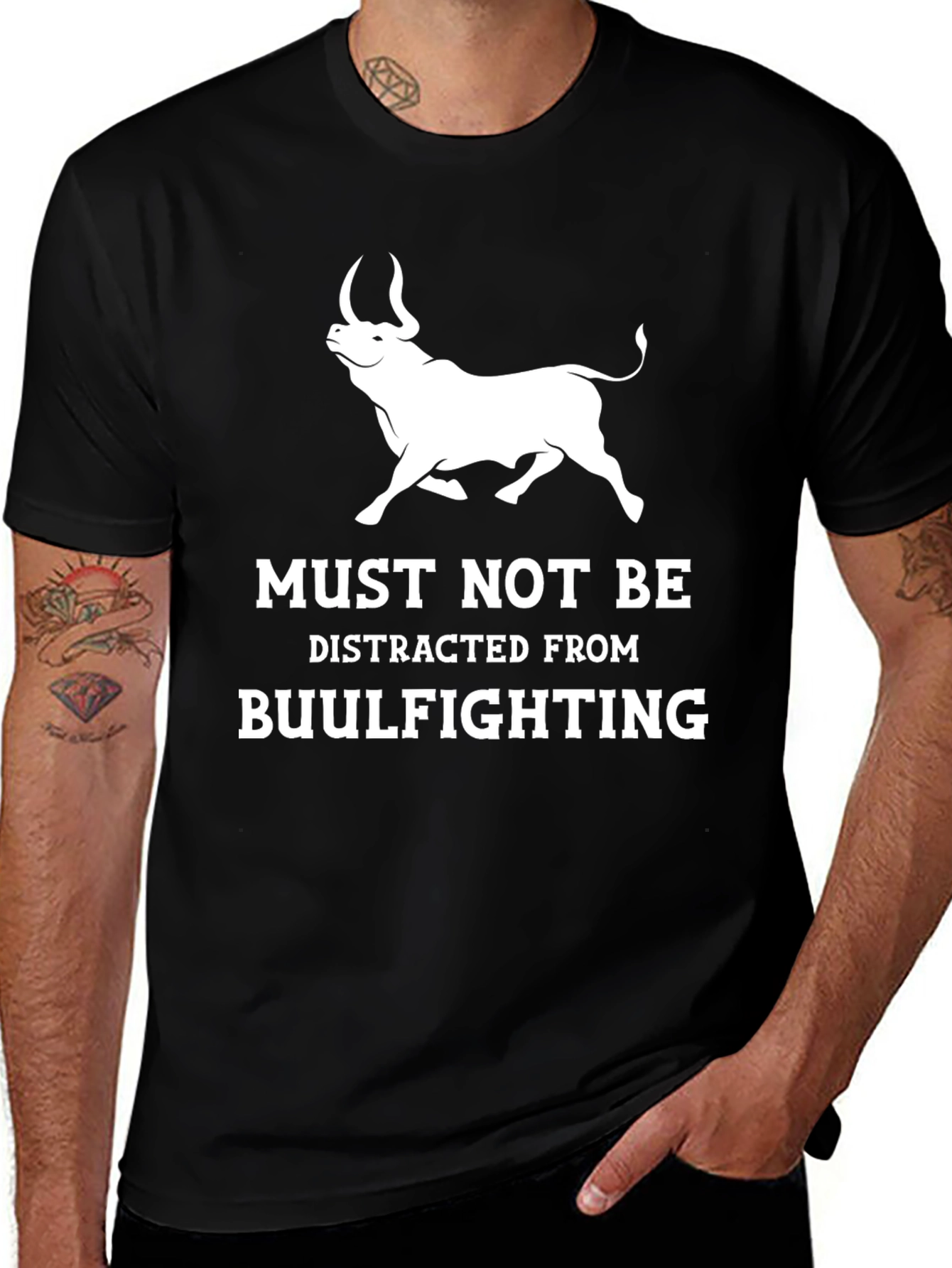 Must Not Be Distracted Bullfighting Graphic Tee