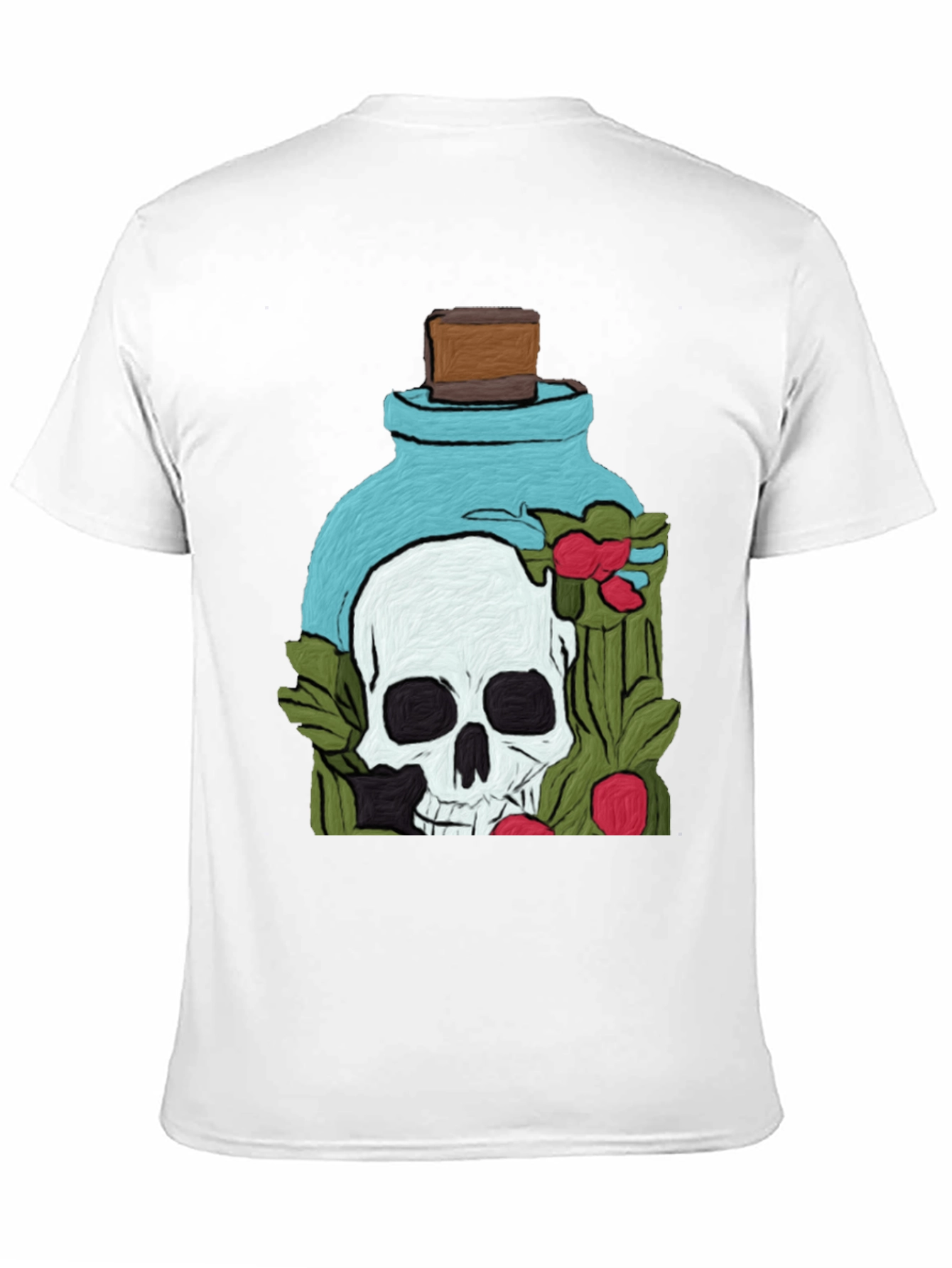 Skull Potion T-Shirt - Artistic Death Elixir Design