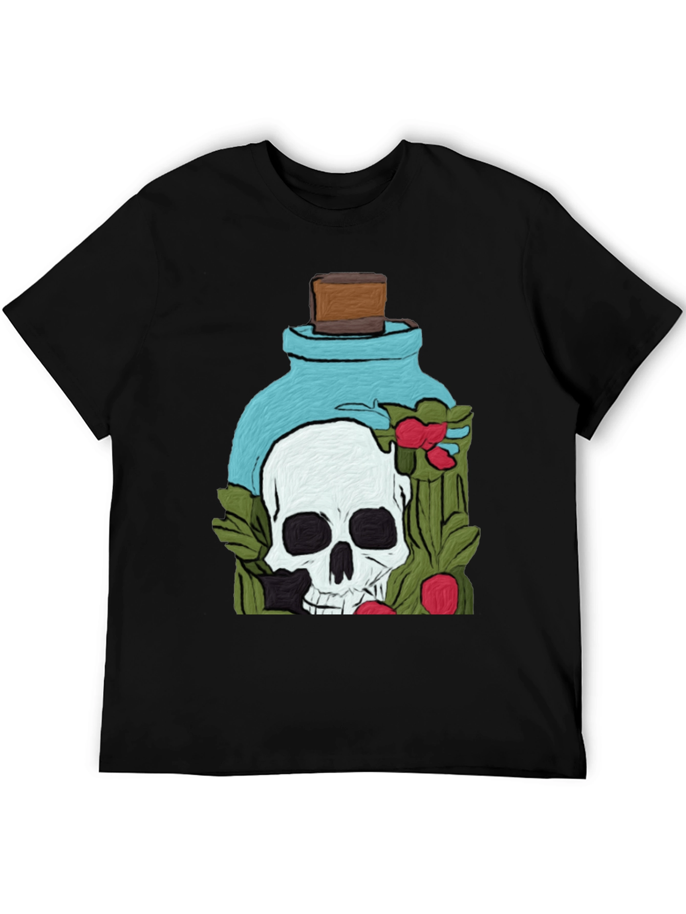 Skull Potion T-Shirt - Artistic Death Elixir Design