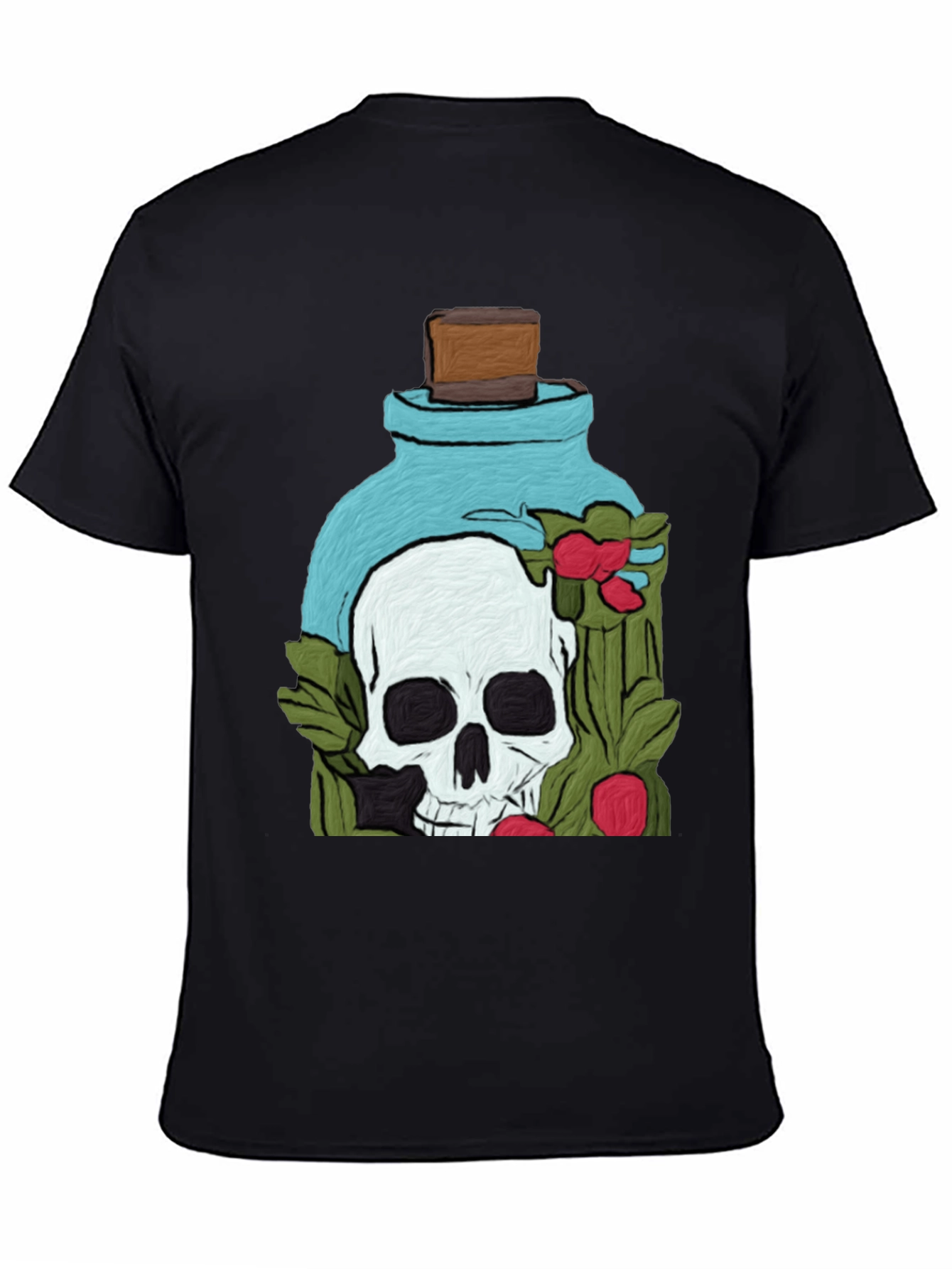 Skull Potion T-Shirt - Artistic Death Elixir Design