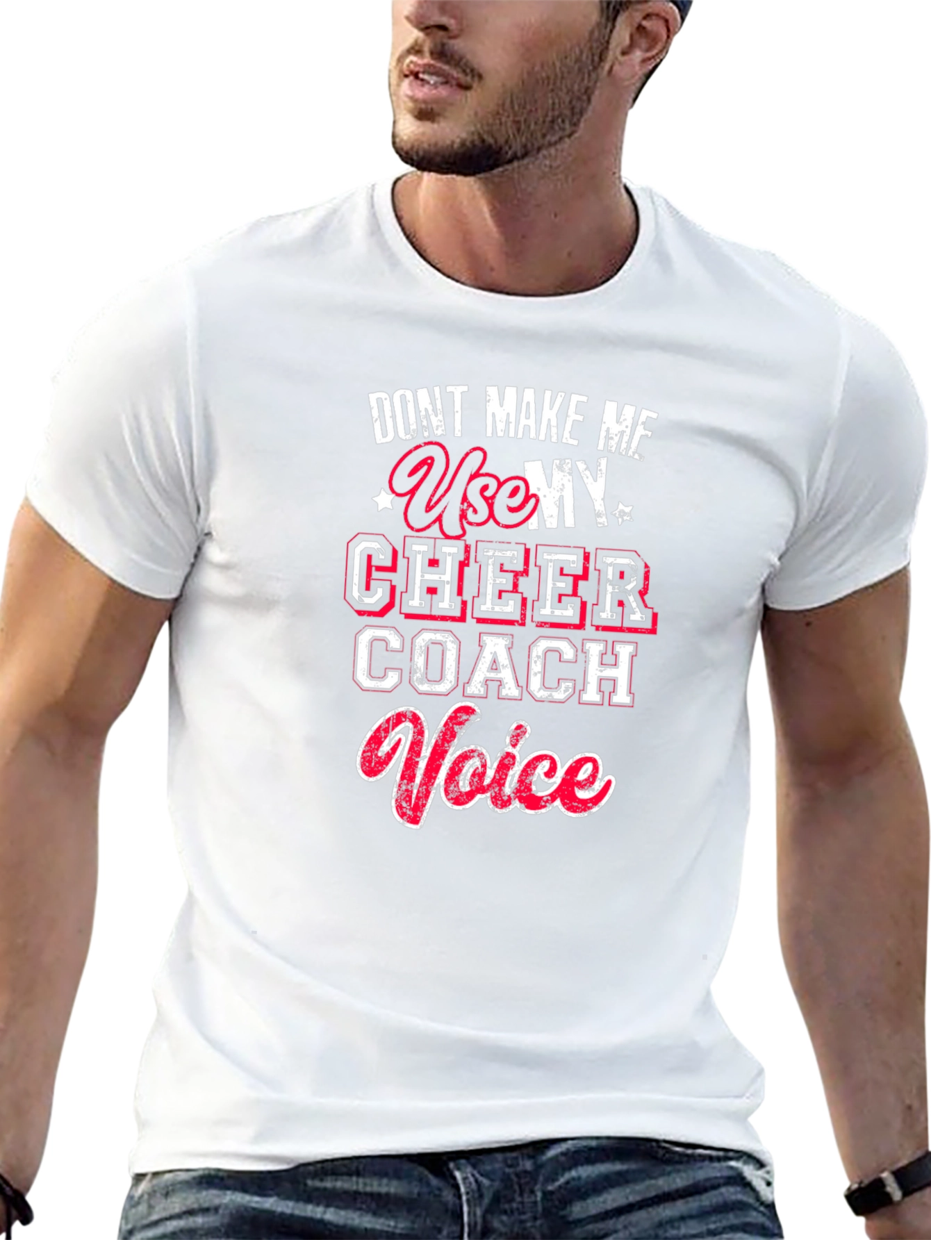 Cheer Coach Voice Graphic T-Shirt